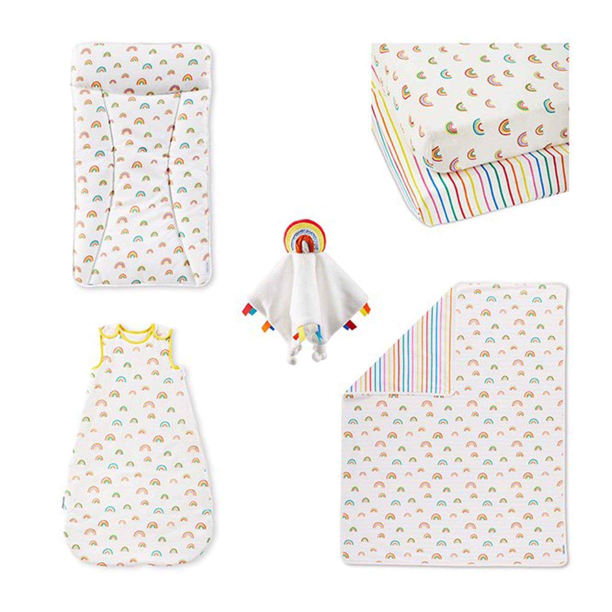 Ickle Bubba nursery bedding sets Ickle Bubba Rainbow Dreams Collection 6pc Nursery Starter Set 80-001-006-110
