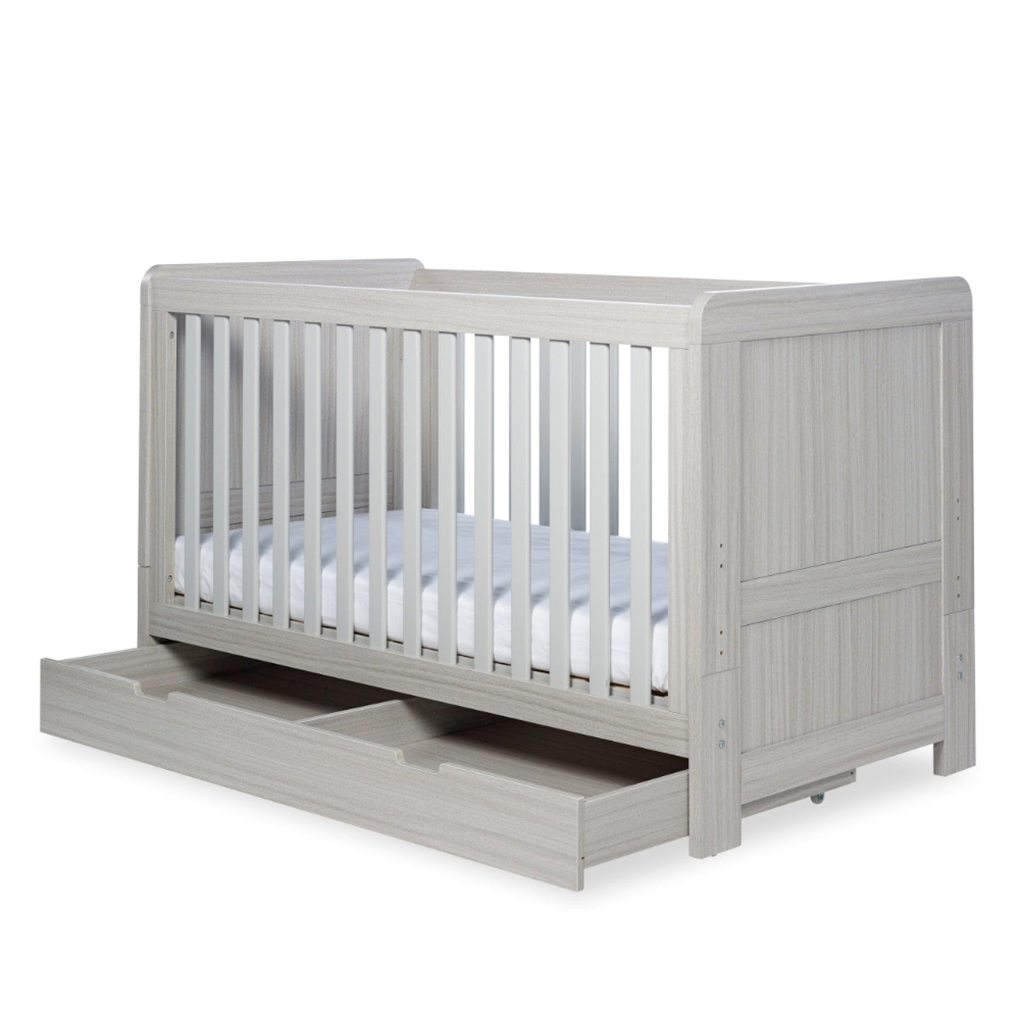 Ickle Bubba Nursery Room Sets Ickle Bubba Pembrey 4 Piece Furniture Set and Under Drawer Ash Grey