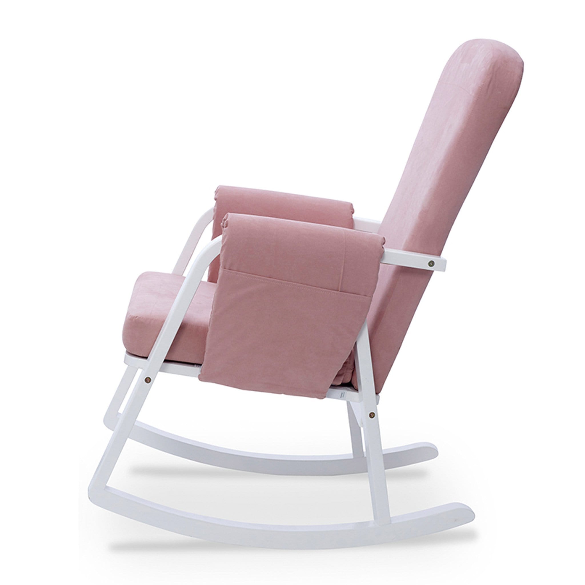 Ickle Bubba nursing chairs Ickle Bubba Dursley Rocking Chair and Stool Blush Pink 48-005-000-841