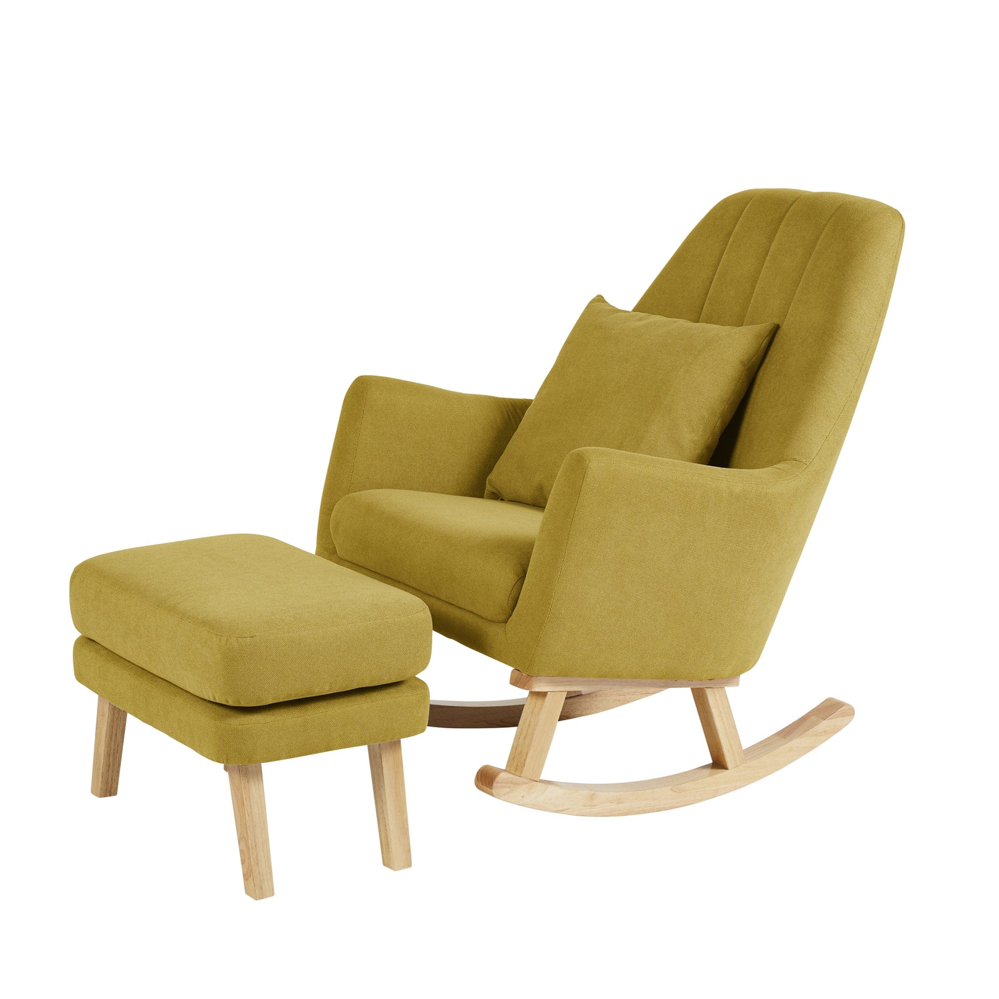 Ickle Bubba Nursing Chairs Ickle Bubba Eden Deluxe Nursery Chair and Stool Ochre 48-008-000-845
