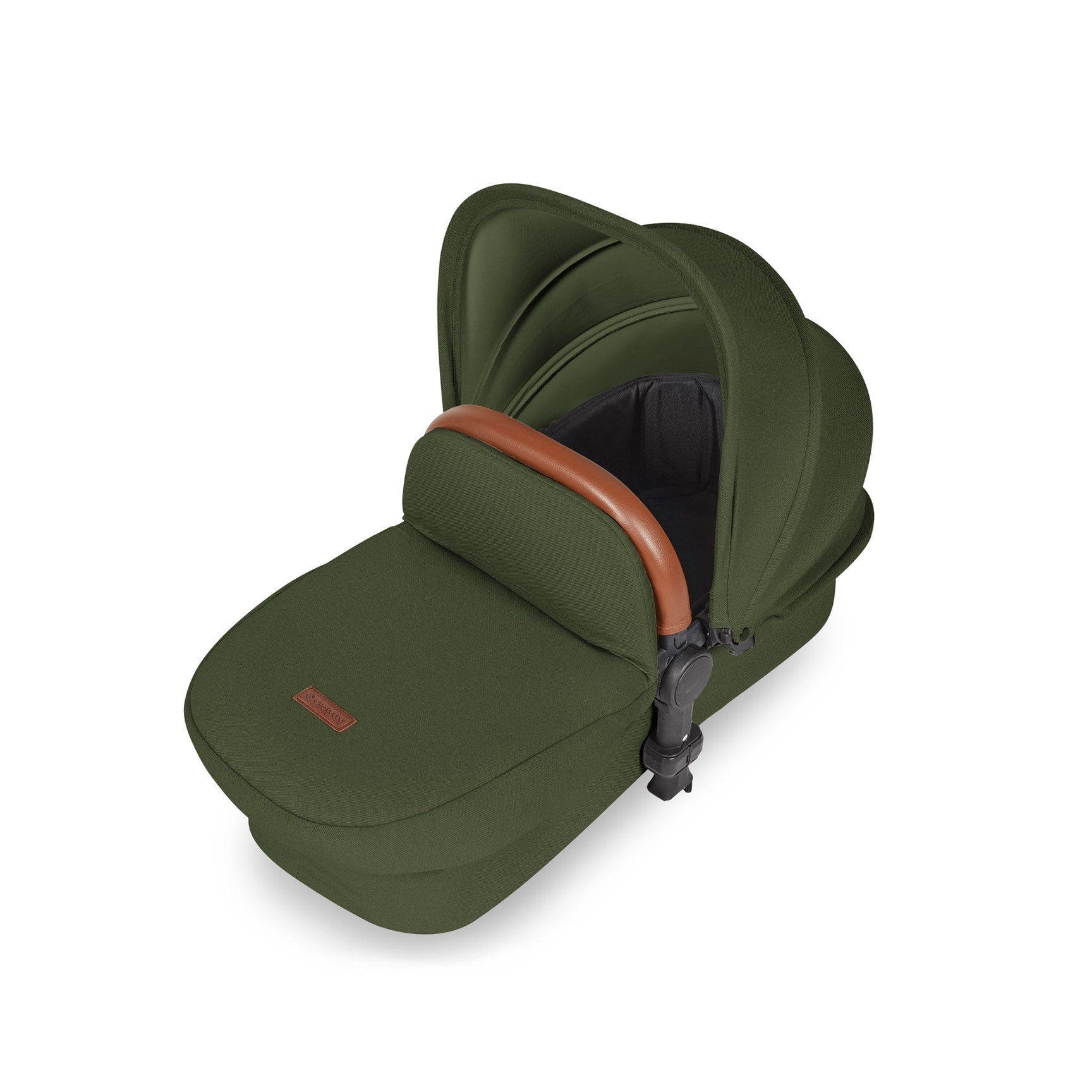 Ickle Bubba travel systems Ickle Bubba Stomp Luxe 2 in 1 Plus Pushchair & Carrycot - Black/Woodland/Tan 10-003-001-137