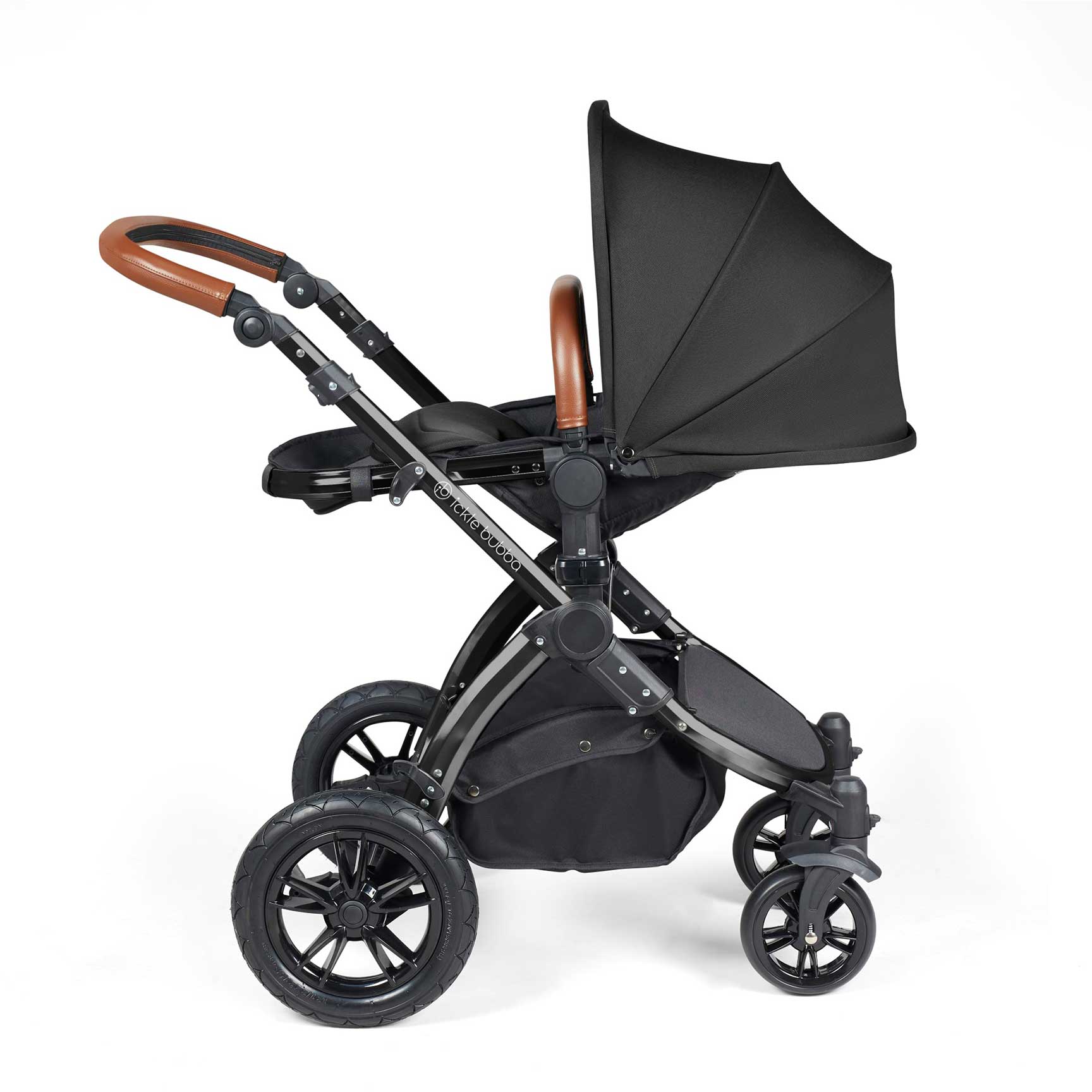 Ickle Bubba Stomp Luxe in Premium Pram Black/Midnight/Tan
