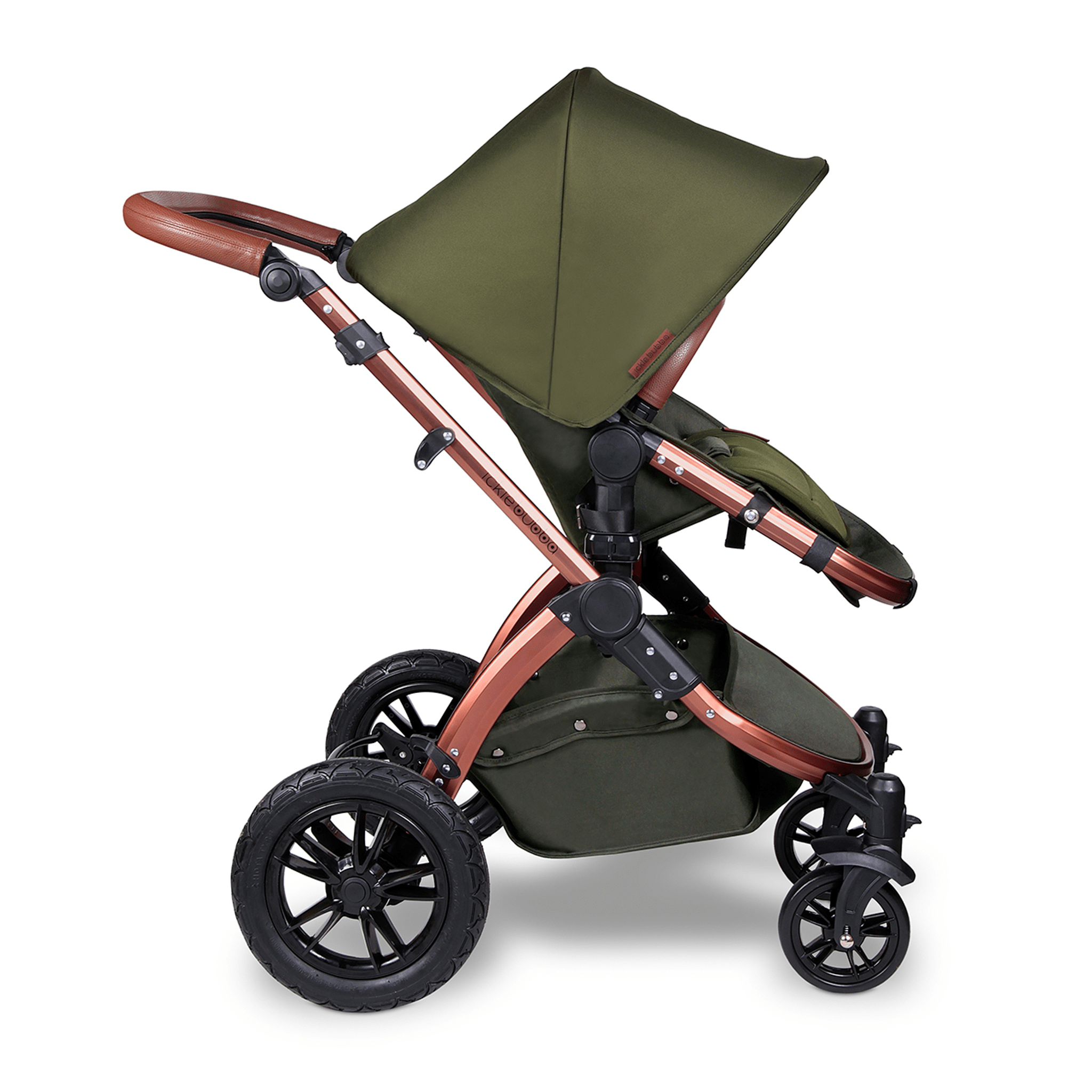 Ickle Bubba travel systems Ickle Bubba Stomp V4 Galaxy Travel System With Base Bronze/Woodland 10-004-200-022