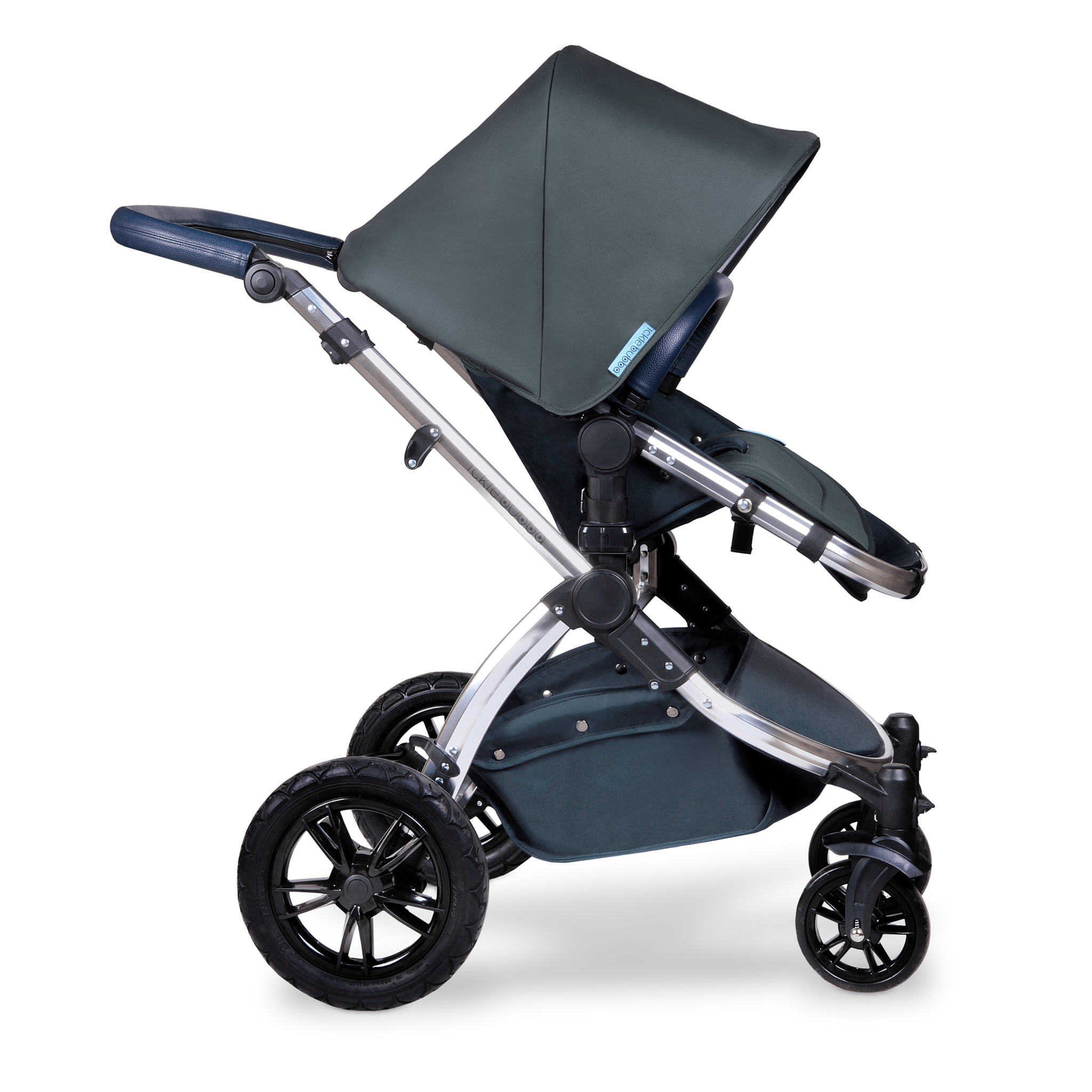 Ickle Bubba travel systems Ickle Bubba Stomp V4 Galaxy Travel System With Base Chrome/Blueberry 10-004-200-025
