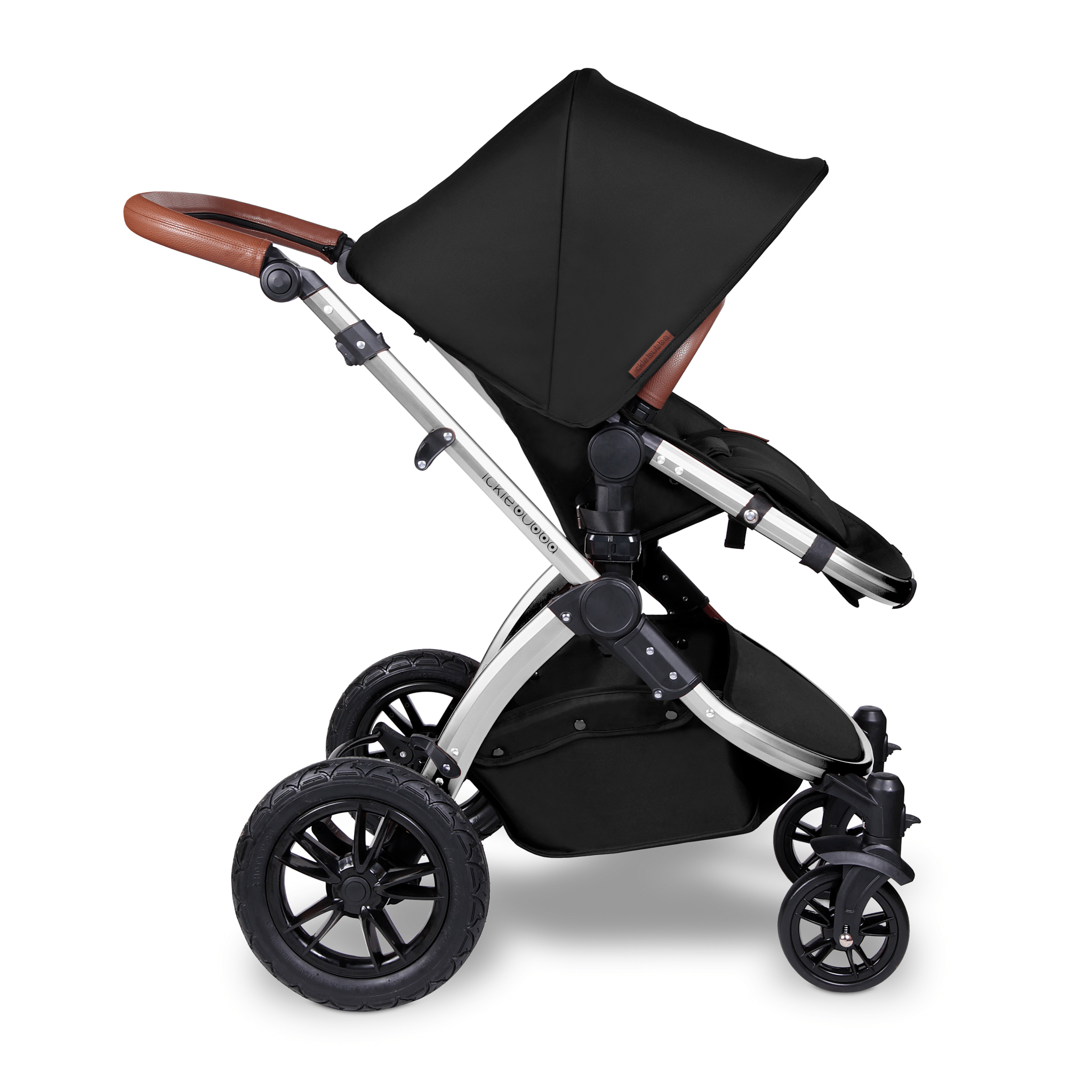 Ickle Bubba travel systems Ickle Bubba Stomp V4 Galaxy Travel System With Base Chrome/Midnight 10-004-200-027