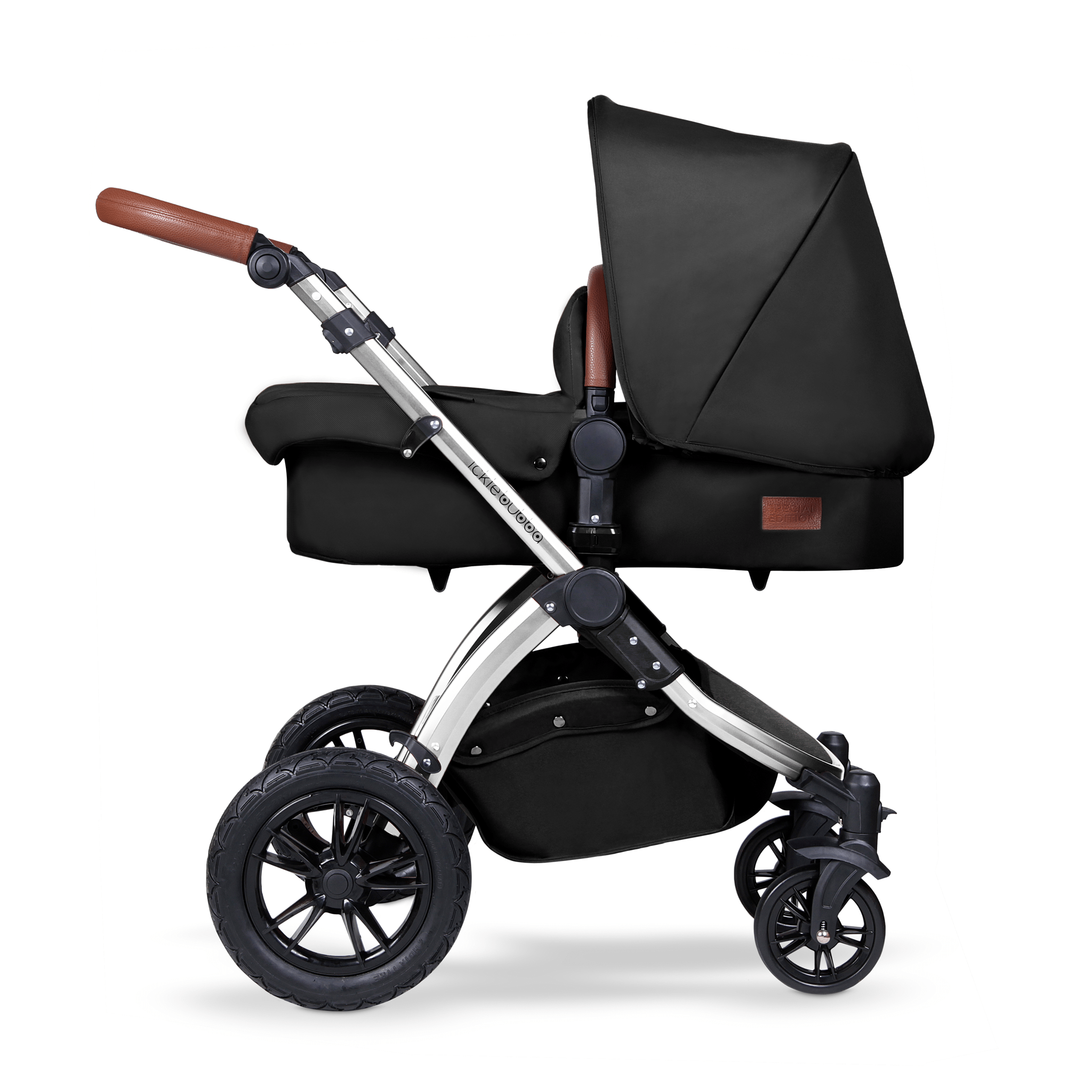 Ickle Bubba travel systems Ickle Bubba Stomp V4 Galaxy Travel System With Base Chrome/Midnight 10-004-200-027