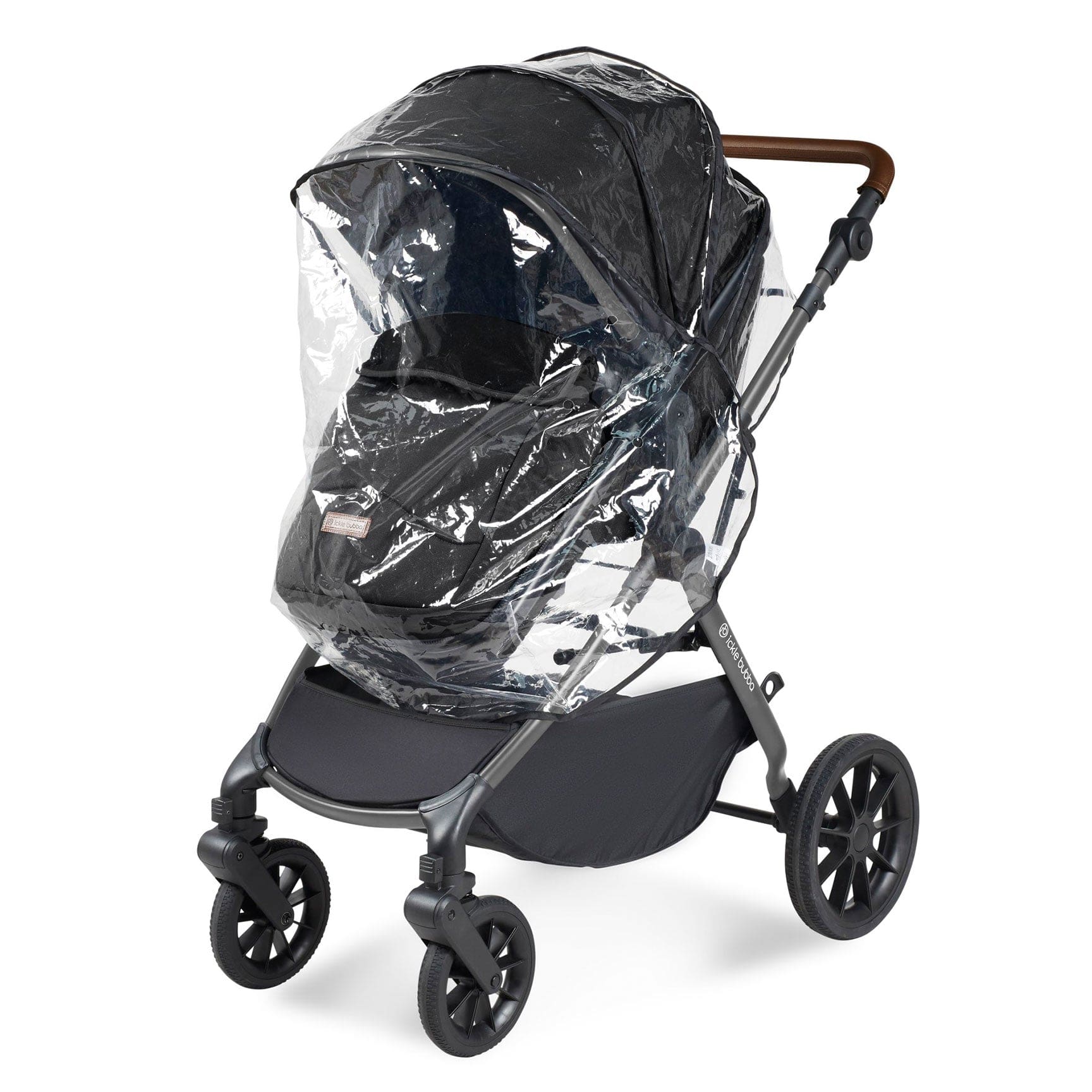 Ickle Bubba travel systems Ickle Bubba Cosmo 2 in 1 Plus Carrycot & Pushchair - Gun metal/Black 10-007-001-135