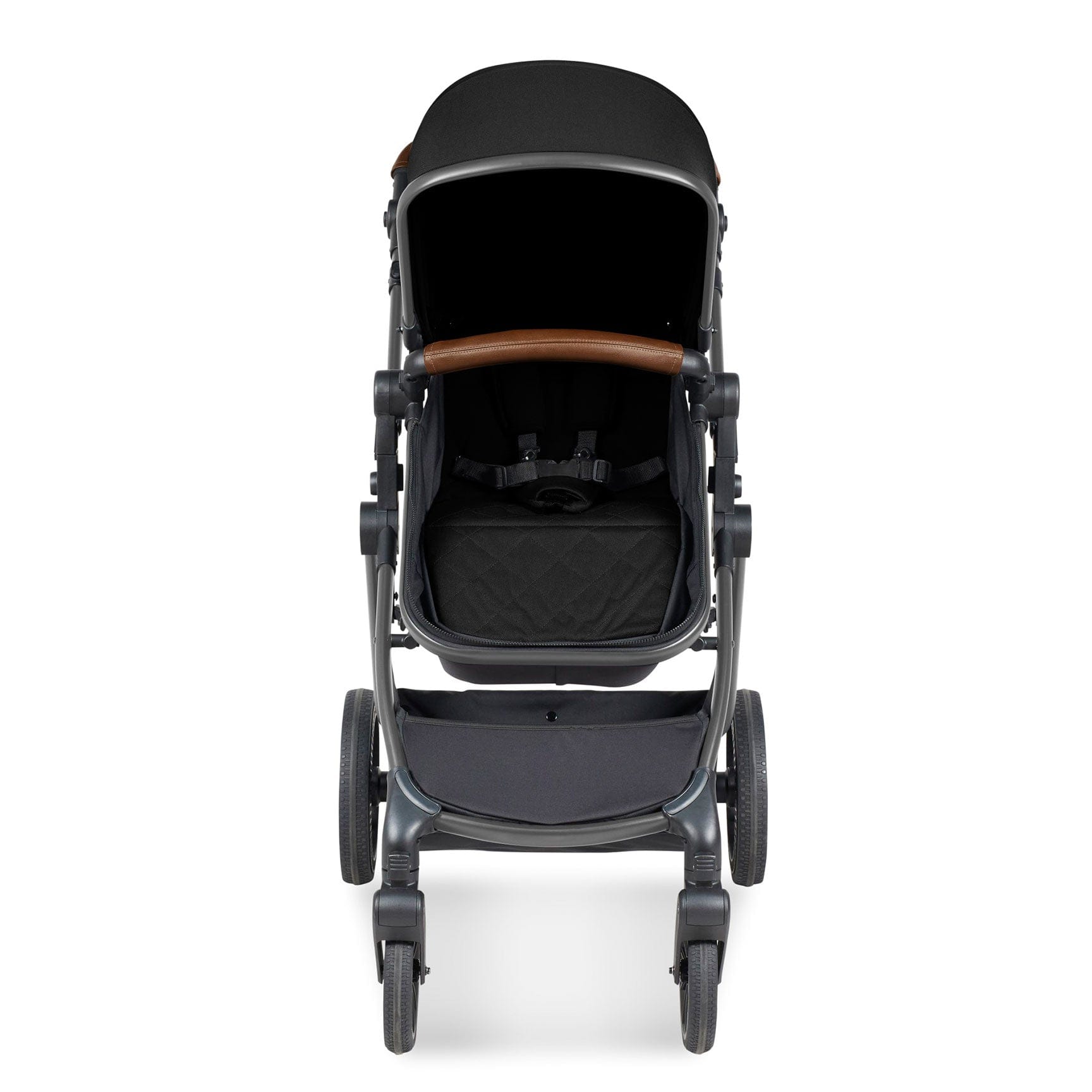 Ickle Bubba travel systems Ickle Bubba Cosmo 2 in 1 Plus Carrycot & Pushchair - Gun metal/Black 10-007-001-135