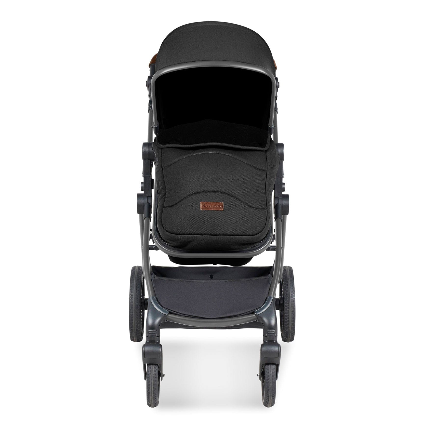 Ickle Bubba travel systems Ickle Bubba Cosmo 2 in 1 Plus Carrycot & Pushchair - Gun metal/Black 10-007-001-135