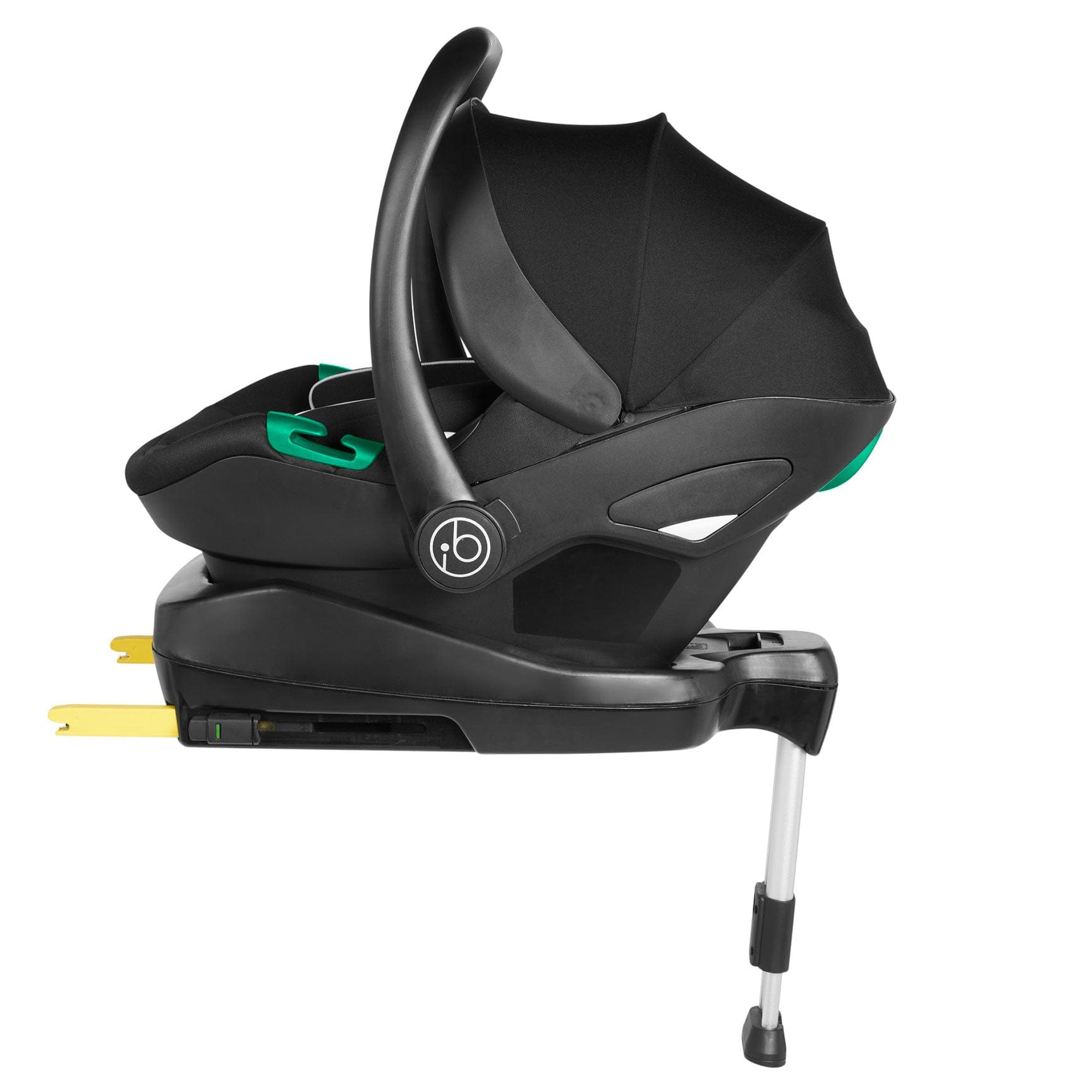 Ickle Bubba travel systems Ickle Bubba Cosmo All-in-One I-Size Travel System with Isofix Base - Black/Graphite Grey 10-007-300-007