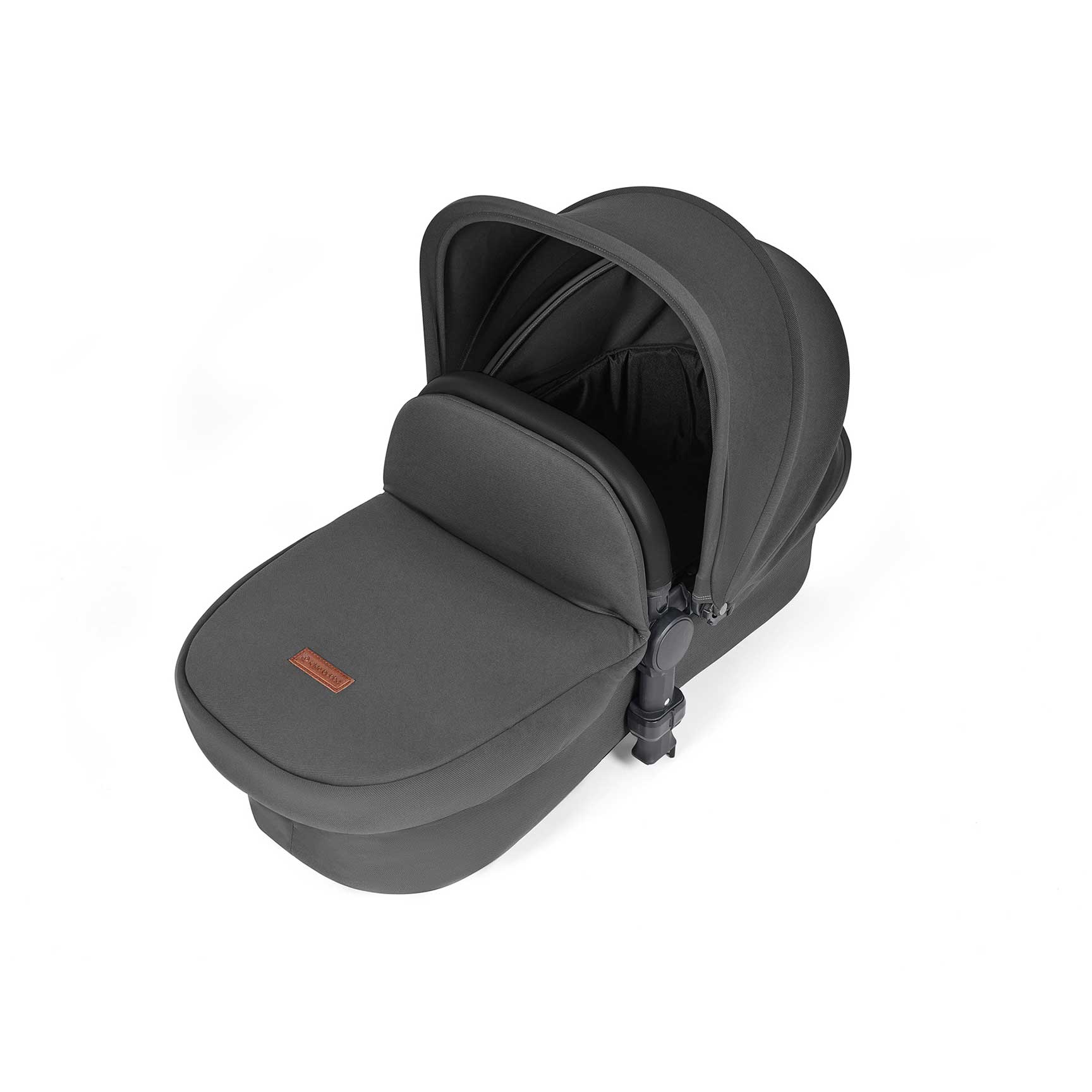 Ickle Bubba travel systems Ickle Bubba Stomp Luxe All-in-One Travel System with Isofix Base - Black/Charcoal Grey/Black 10-011-300-206