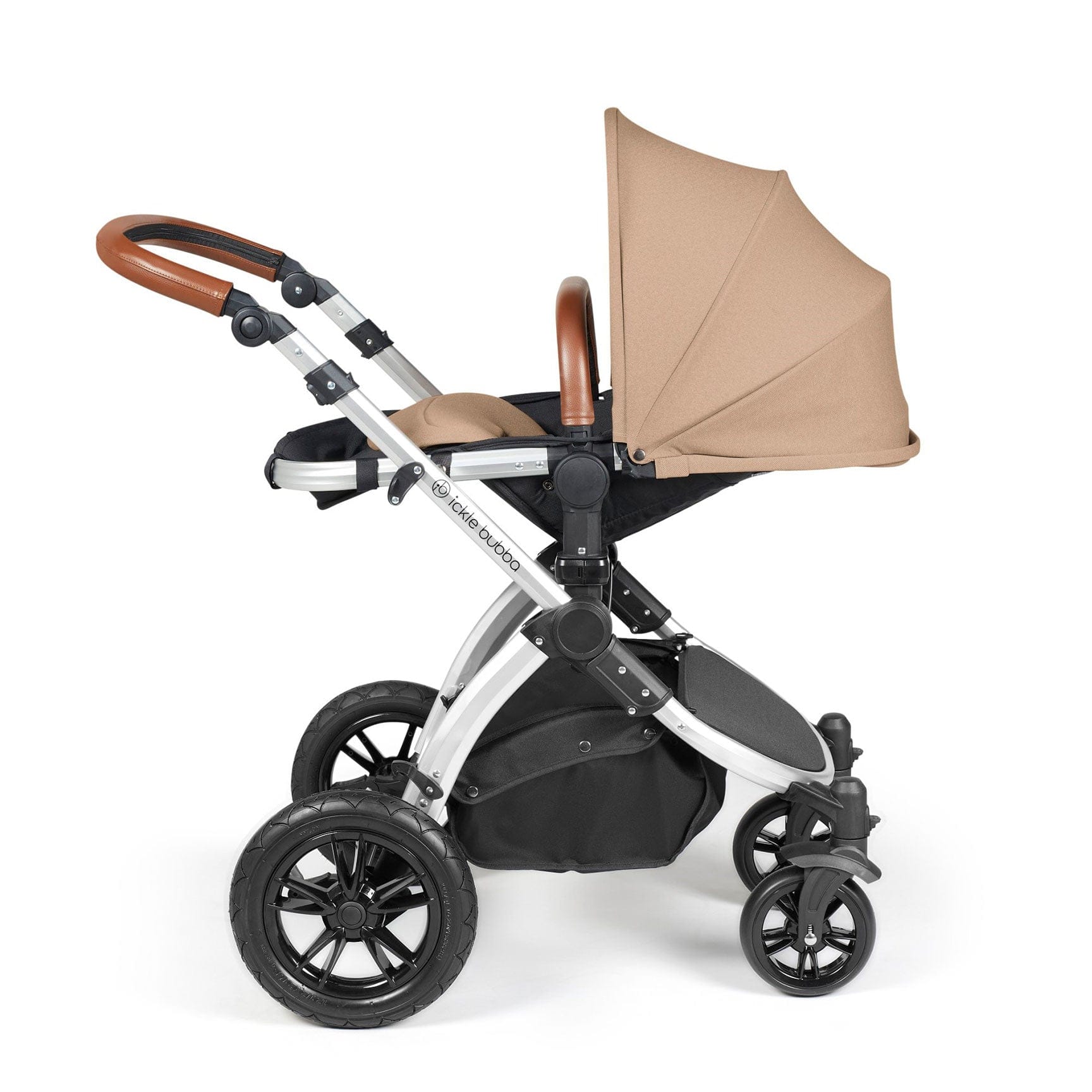 Ickle Bubba Stomp Luxe All-in-One Travel System with Isofix Base Sil