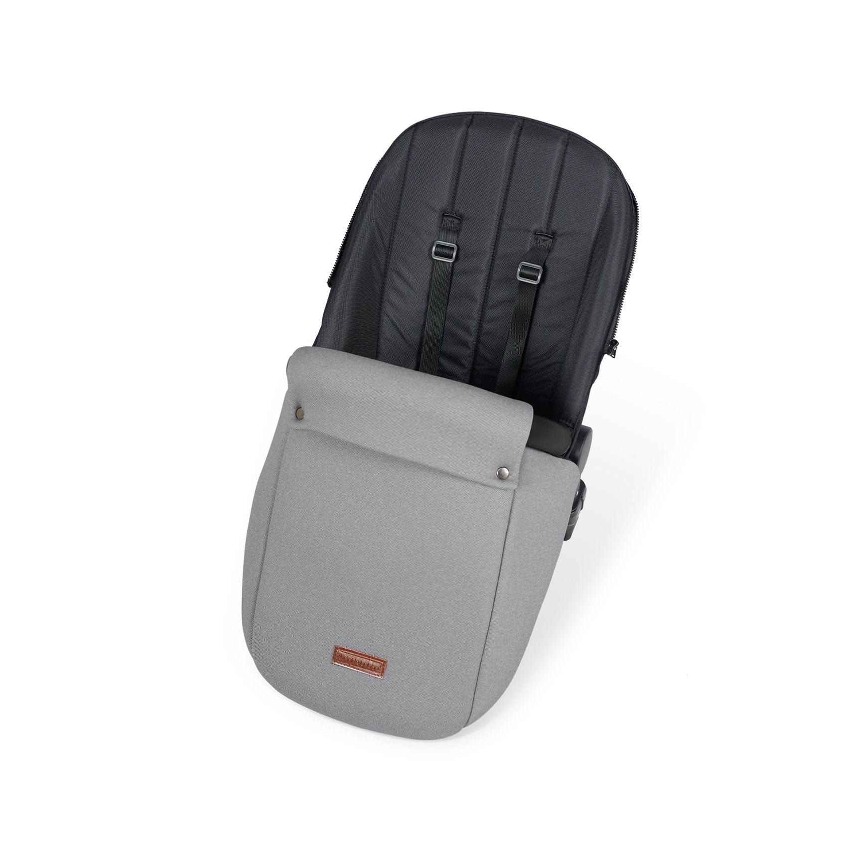 Ickle Bubba travel systems Ickle Bubba Stomp Luxe All-in-One Travel System with Isofix Base - Silver/Pearl Grey/Black 10-011-300-259
