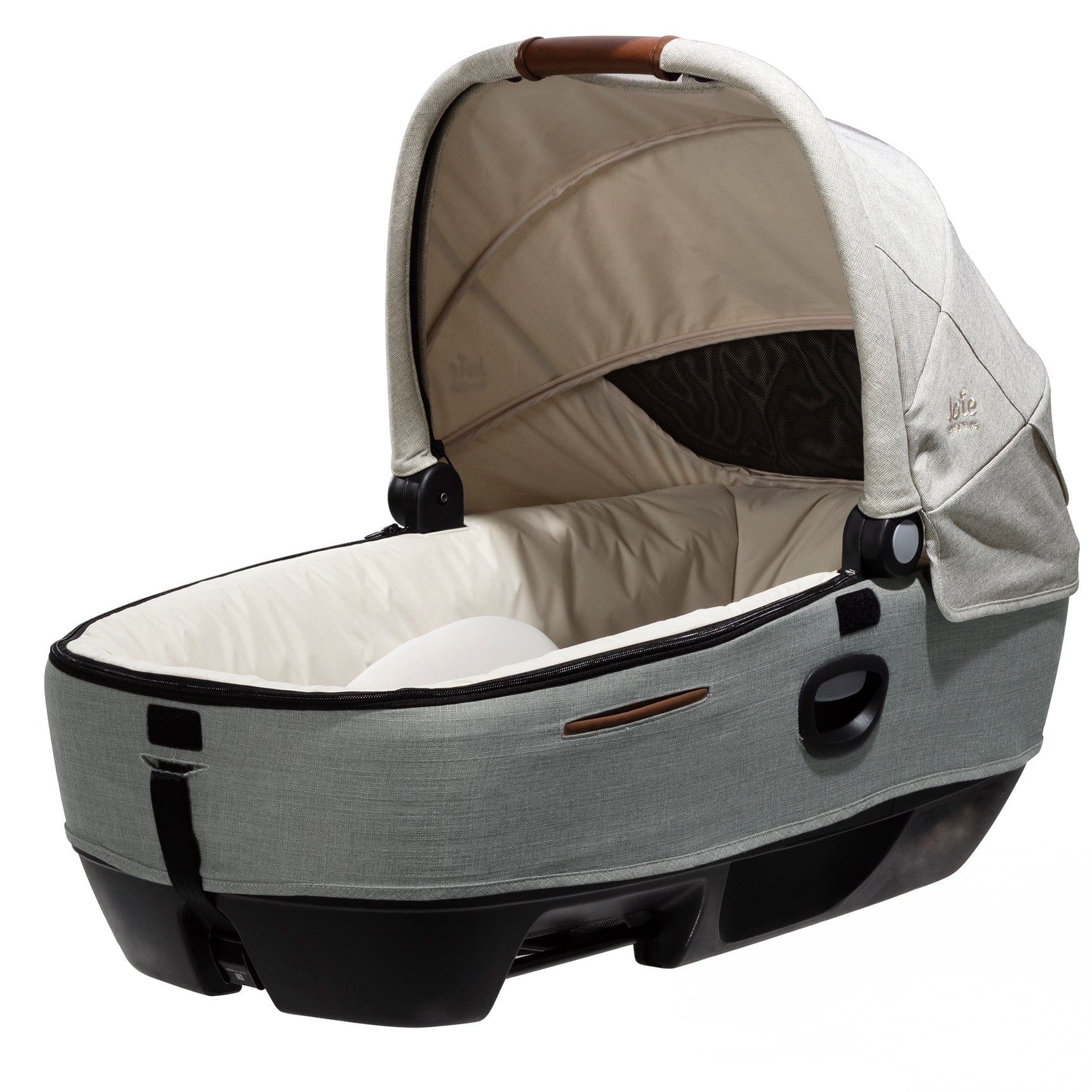 Joie lie flat car seats Joie Calmi Car Cot Bed & I-Base Encore - Oyster 12219-OYS