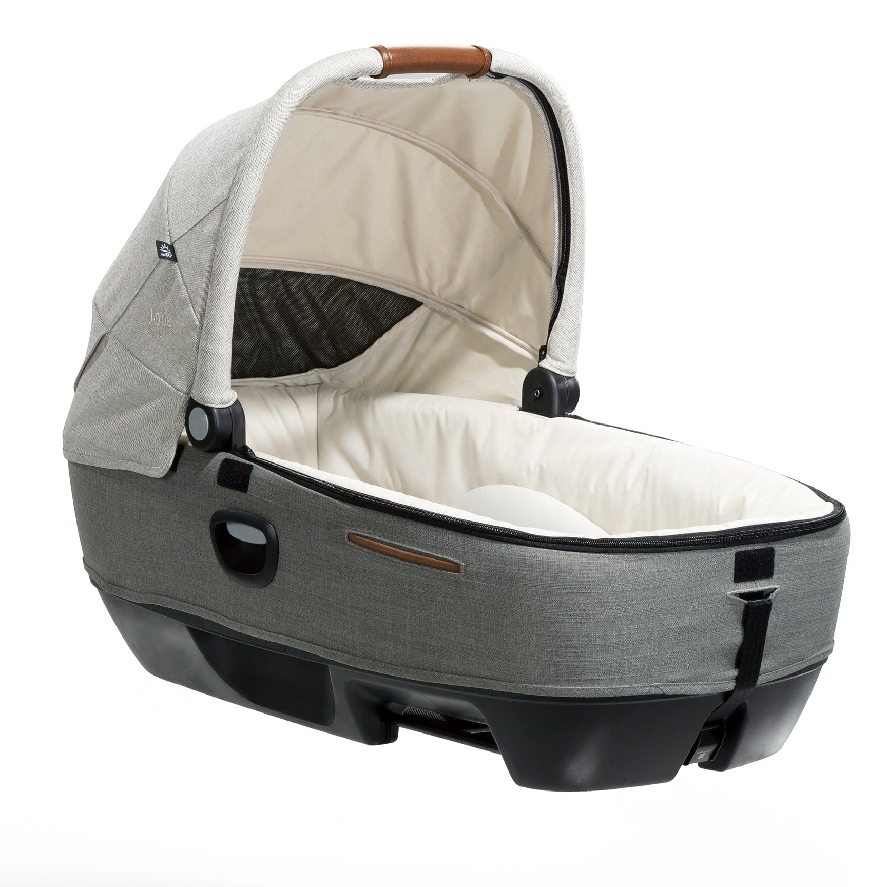 Joie lie flat car seats Joie Calmi Car Cot Bed & I-Base Encore - Oyster 12219-OYS