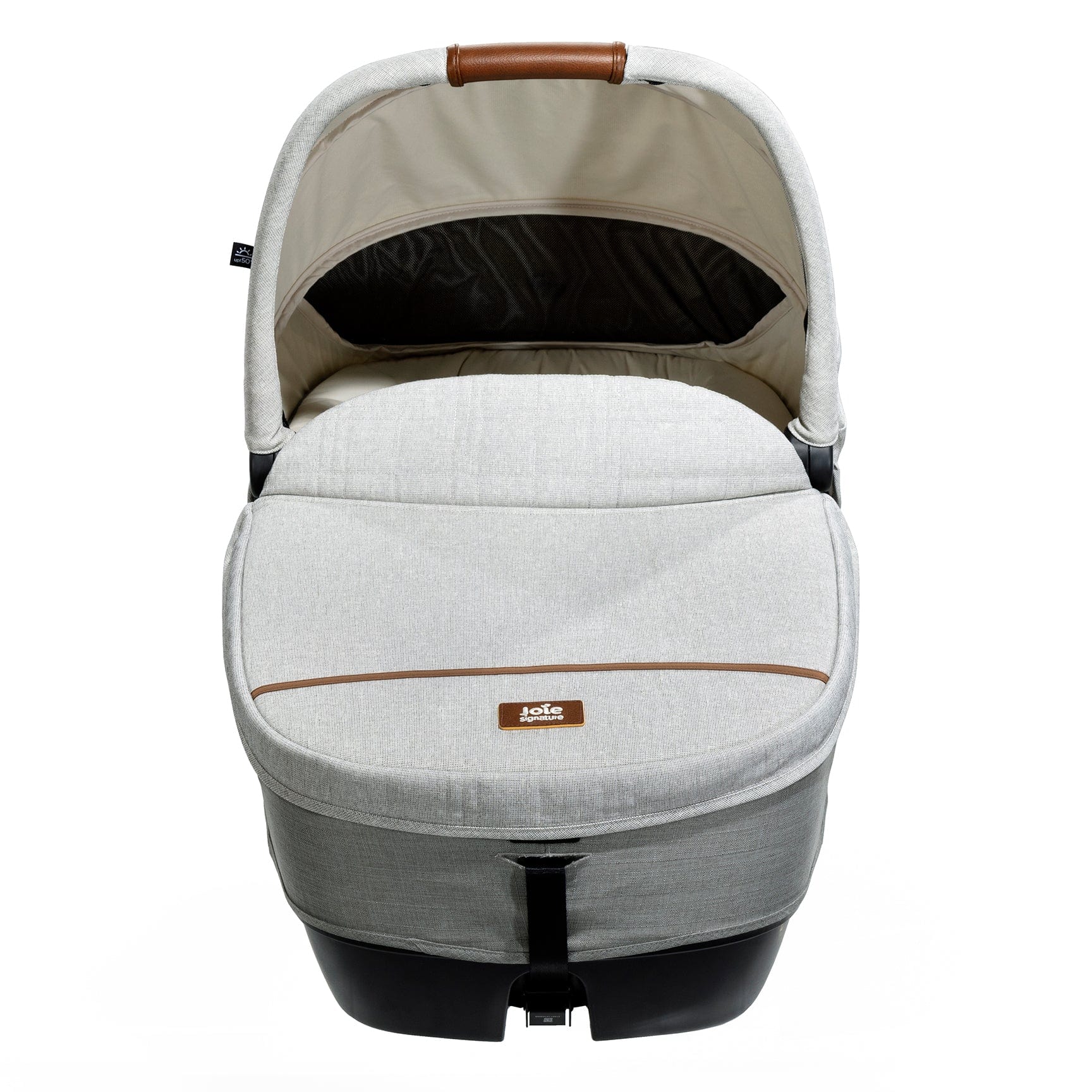 Joie lie flat car seats Joie Calmi Car Cot Bed & I-Base Encore - Oyster 12219-OYS
