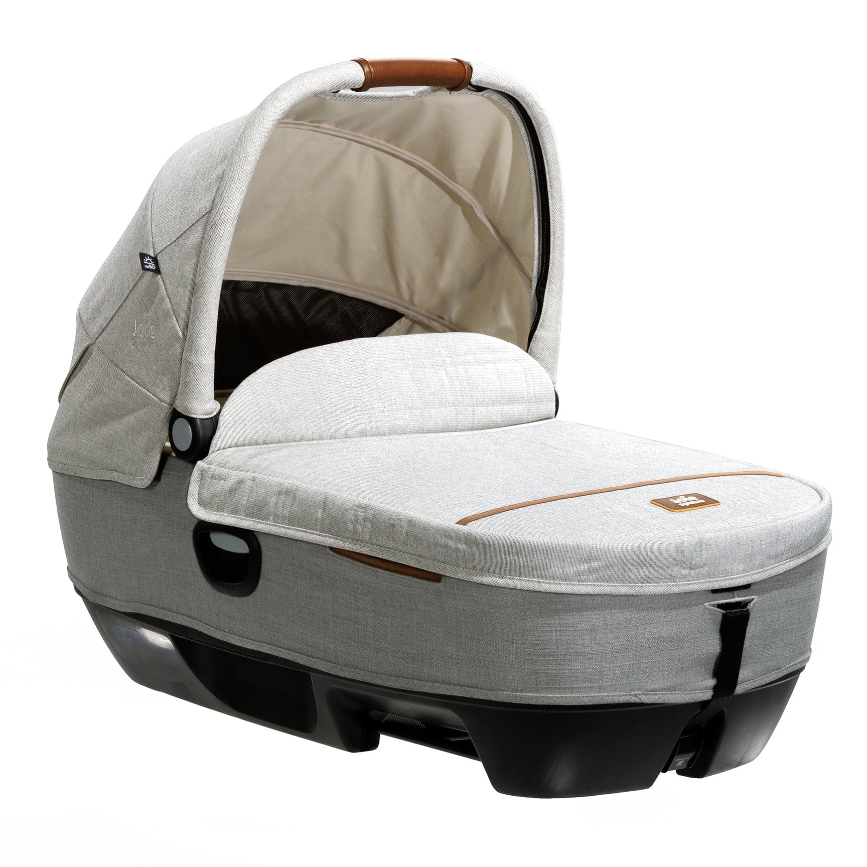 Joie lie flat car seats Joie Calmi Car Cot Bed & I-Base Encore - Oyster 12219-OYS