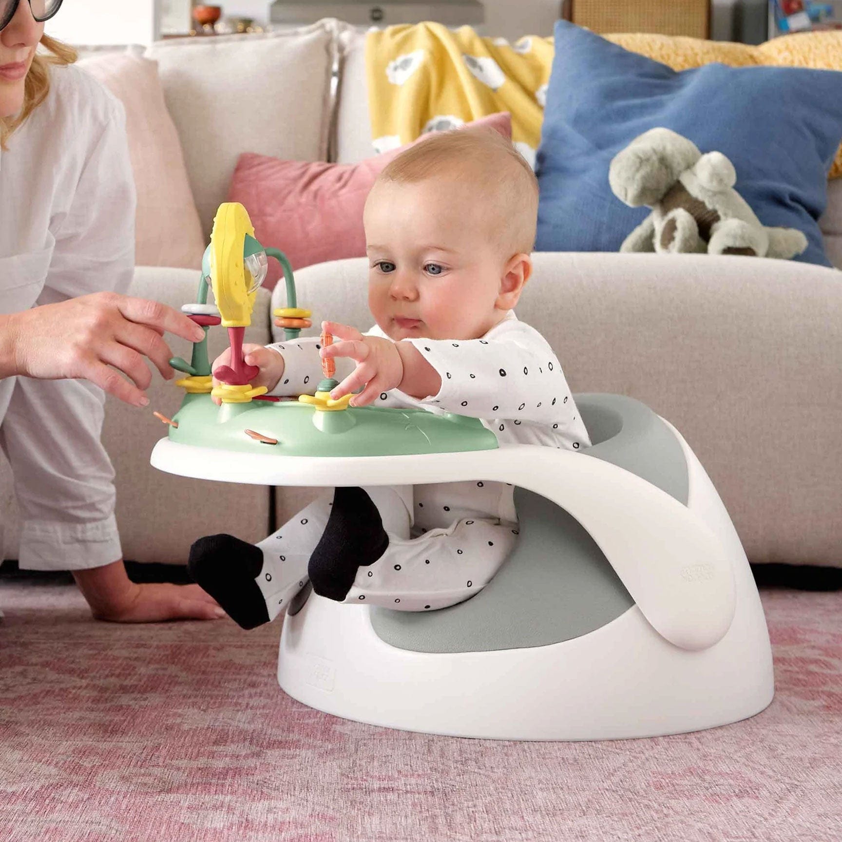 Mamas & Papas baby low chairs Mamas & Papas Baby Snug Activity with Tray - Pebble 4126L7500