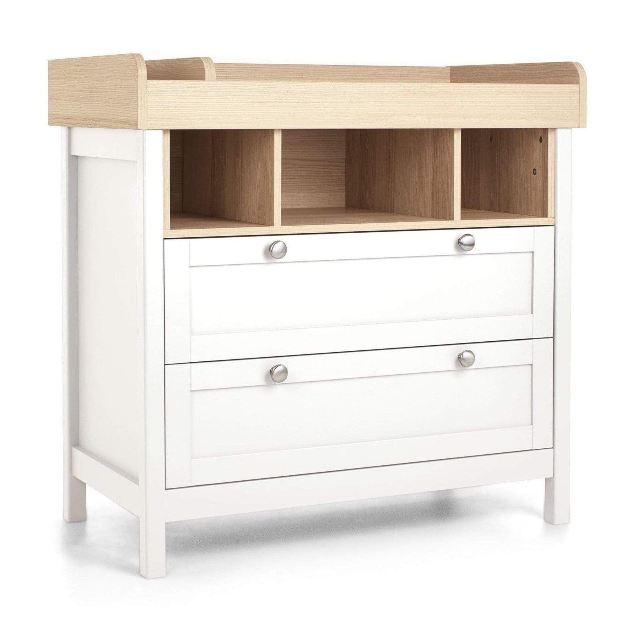 Mamas & Papas cot bed room sets Mamas & Papas Harwell 2 Piece Cotbed & Dresser Roomset White/Oak