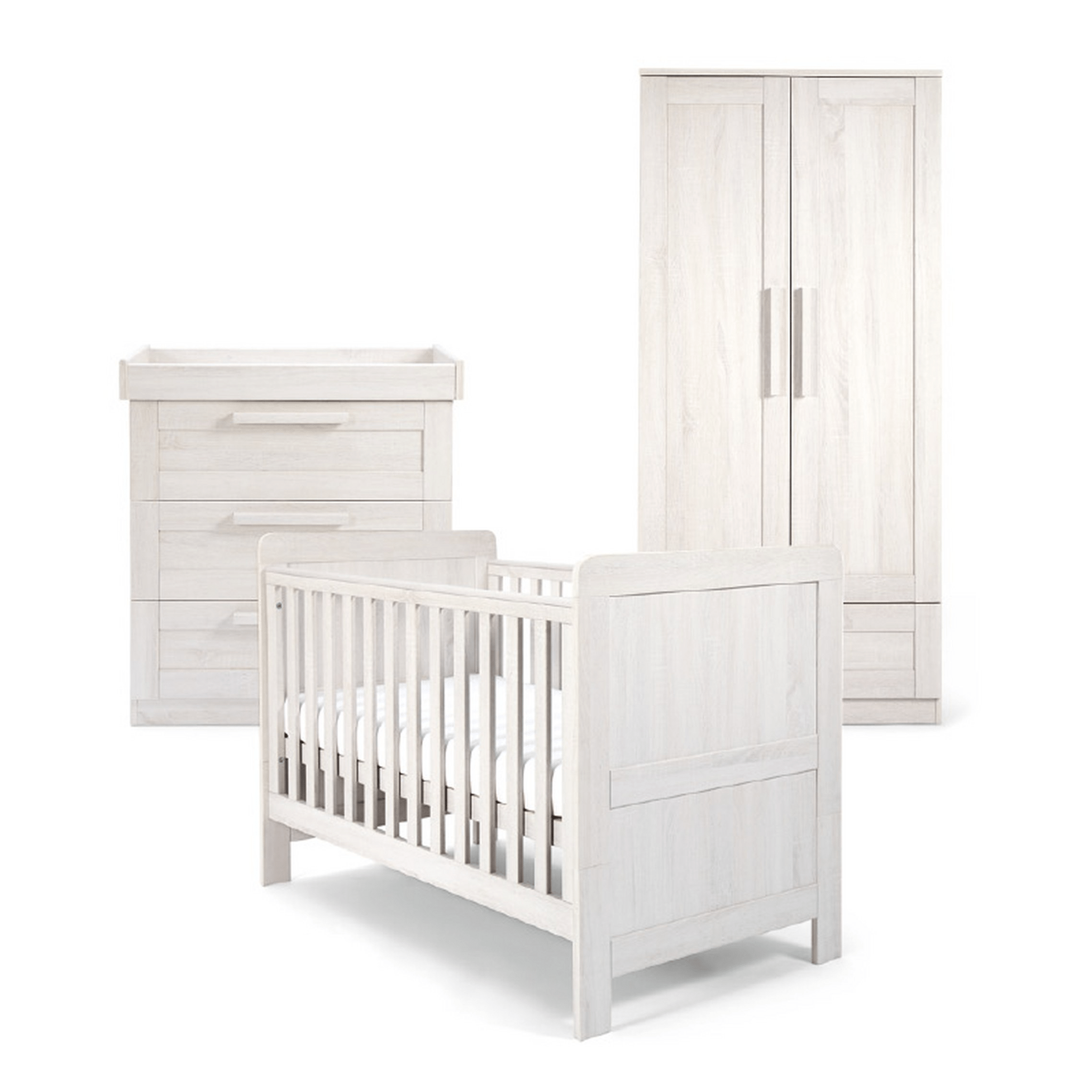 Mamas & Papas Atlas 3 Piece Roomset Nimbus White