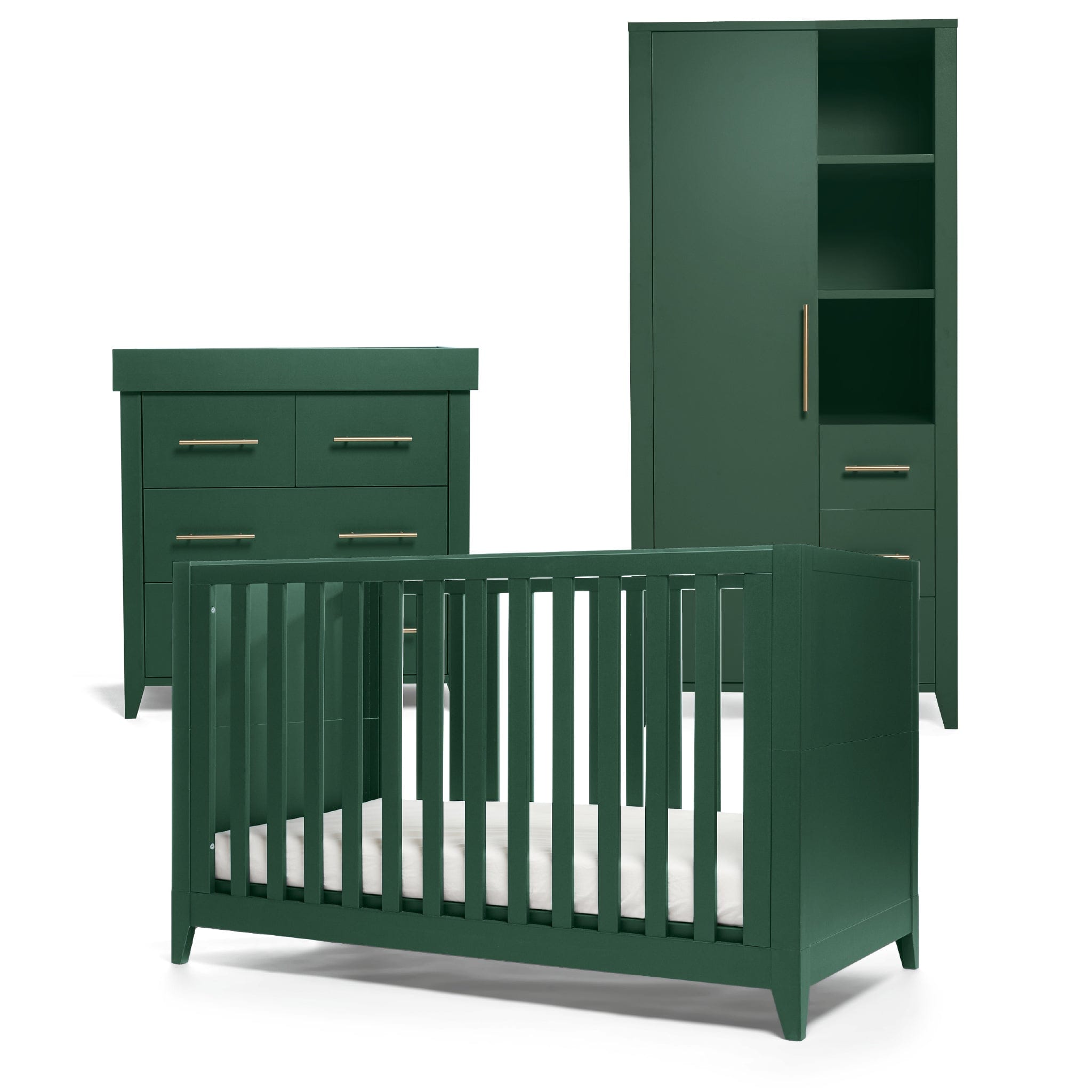 Mamas & Papas cot bed room sets Mamas & Papas Melfi 3 Piece Cotbed Range Green