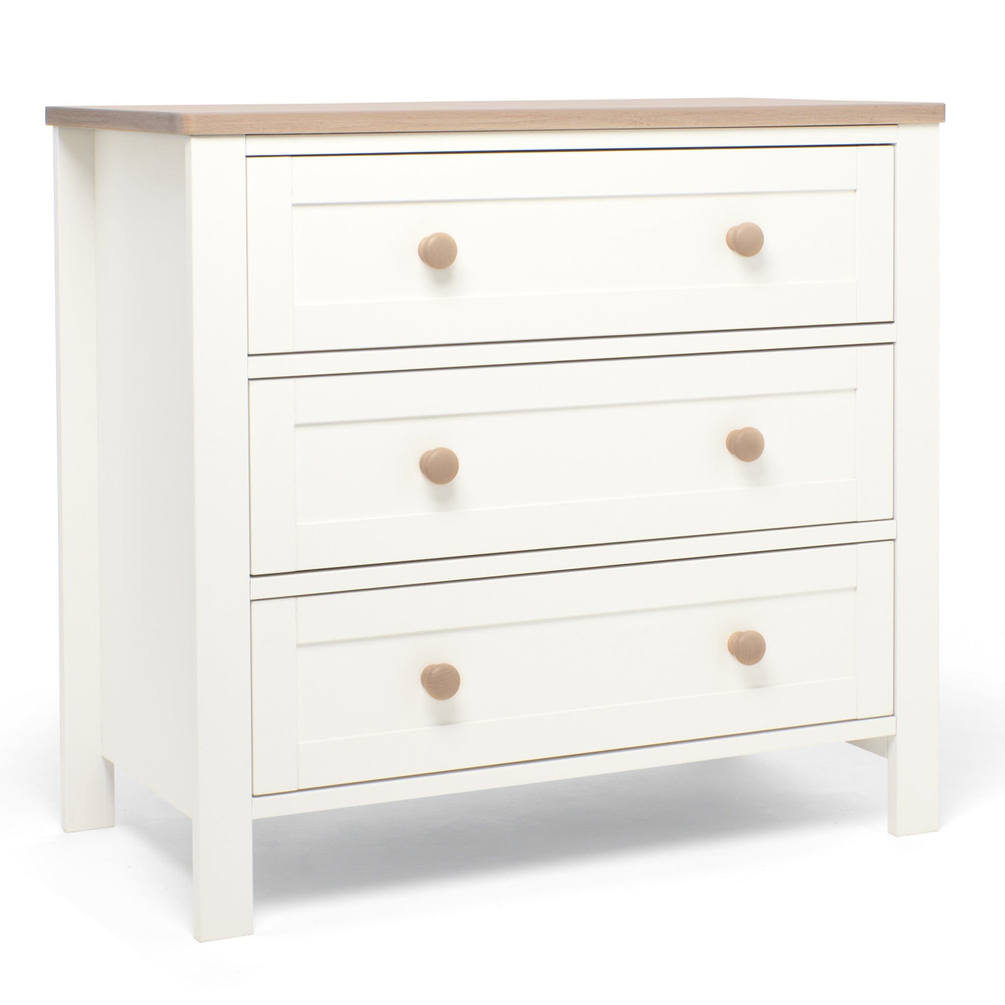 Mamas & Papas cot bed room sets Mamas & Papas Wedmore 3 Piece Cotbed Range in White/Natural