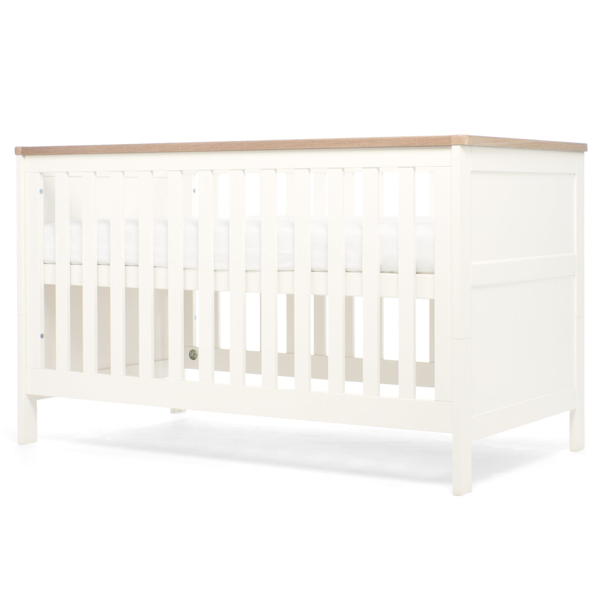 Mamas & Papas cot bed room sets Mamas & Papas Wedmore 3 Piece Cotbed Range in White/Natural