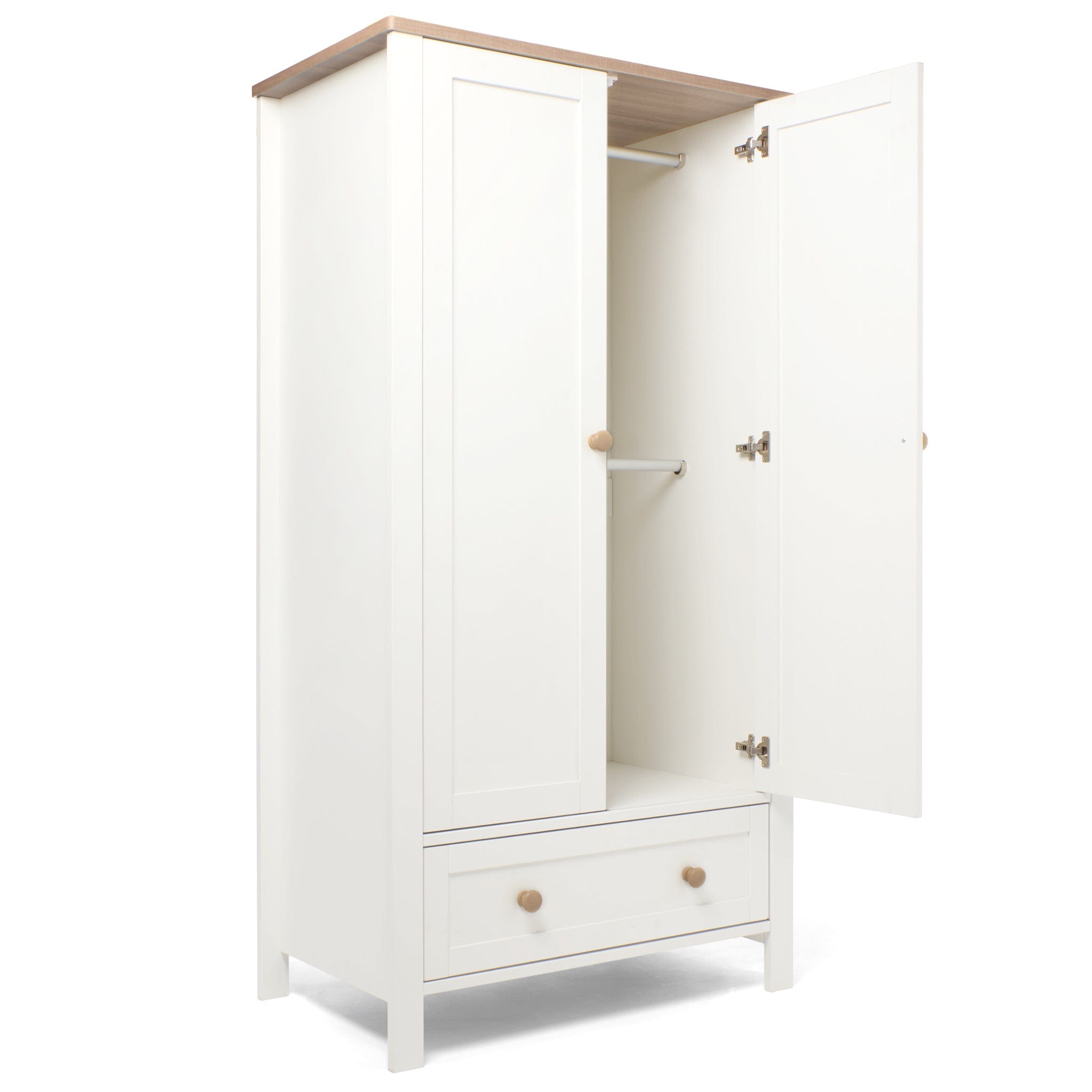 Mamas & Papas cot bed room sets Mamas & Papas Wedmore 3 Piece Cotbed Range in White/Natural
