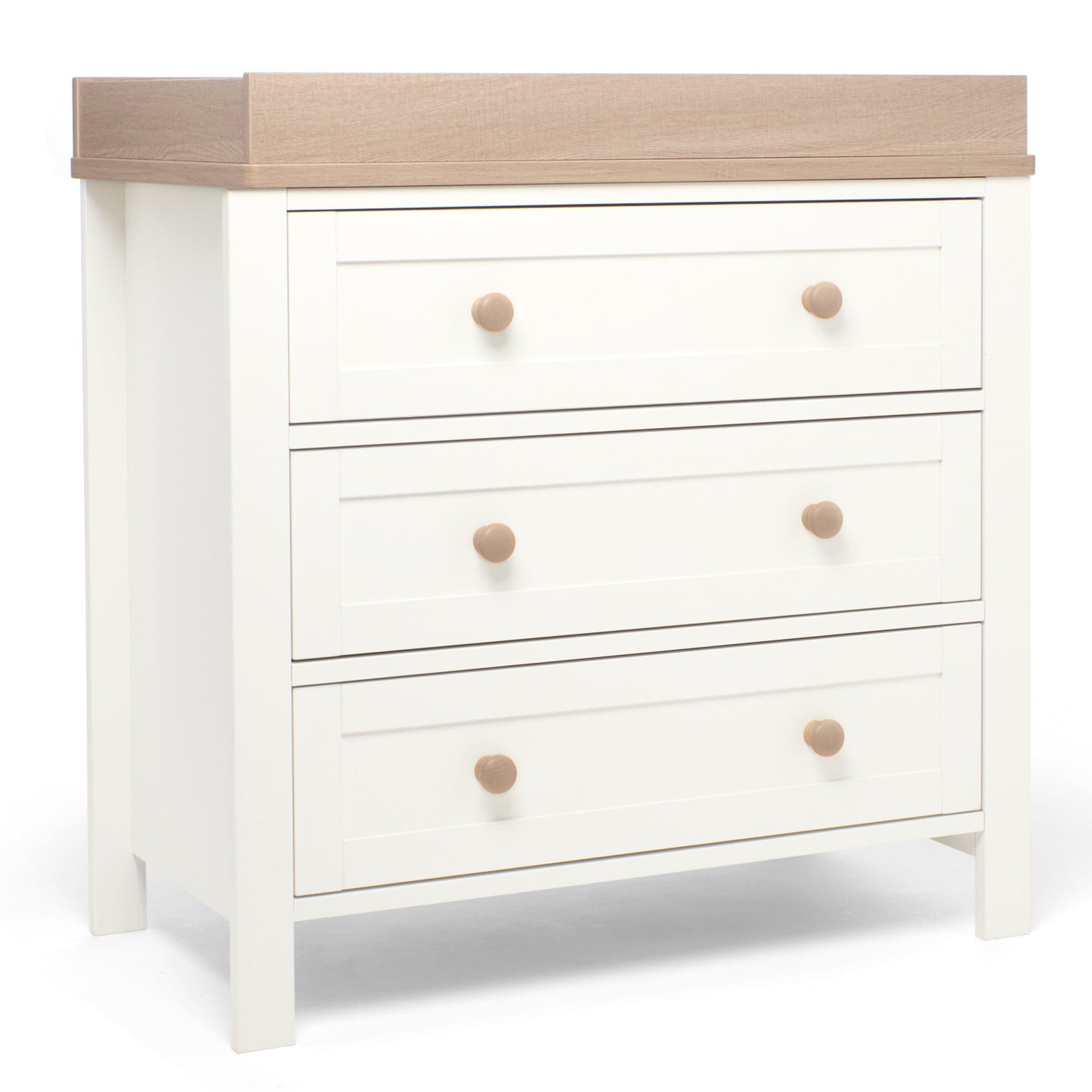 Mamas & Papas cot bed room sets Mamas & Papas Wedmore 3 Piece Cotbed Range in White/Natural