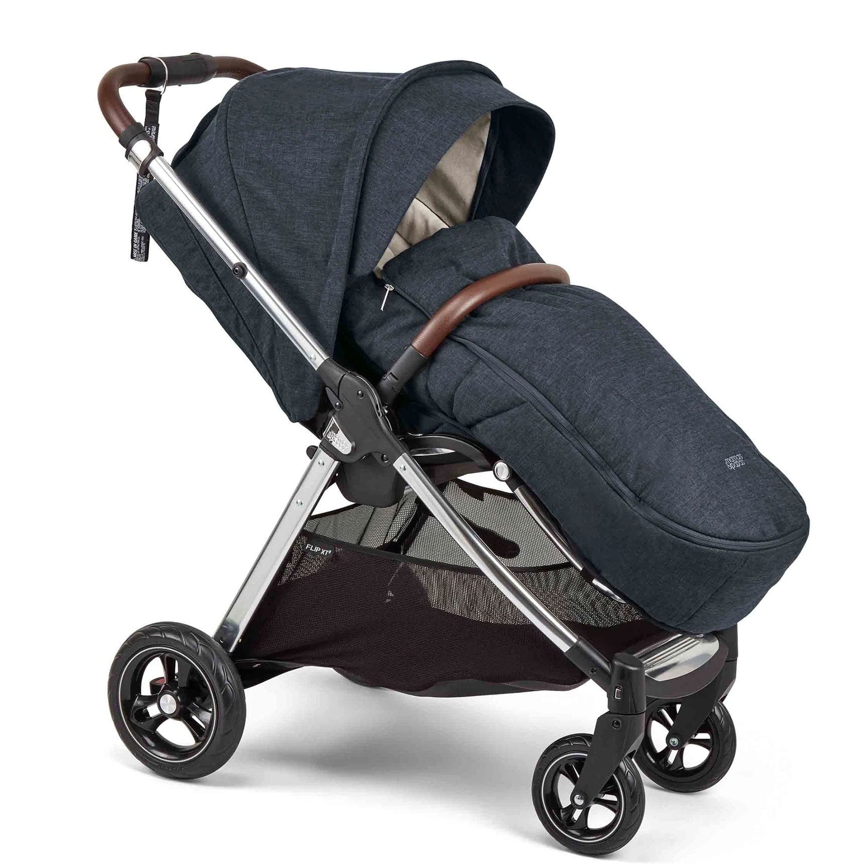 Mamas & Papas Travel Systems Mamas & Papas Flip XT³ 8 Piece Essentials Bundle with Car Seat - Navy Flannel