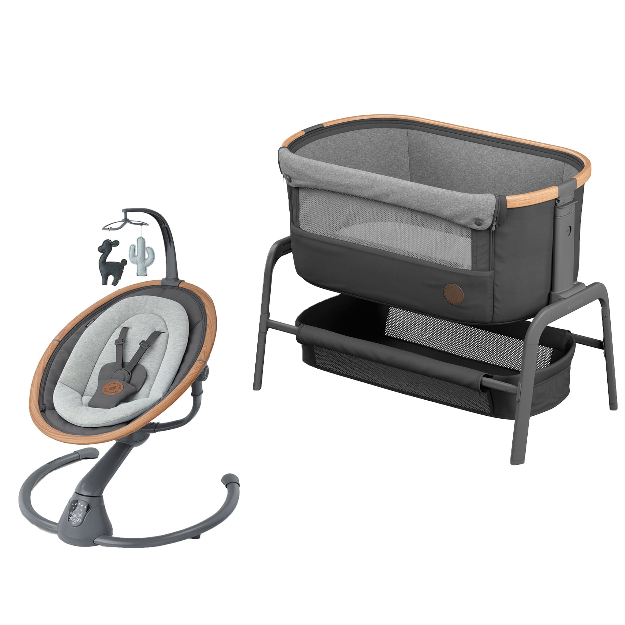 Maxi-Cosi baby car seats Maxi-Cosi Iora & Cassia Home Bundle - Essential Graphite 12035-ESGPH