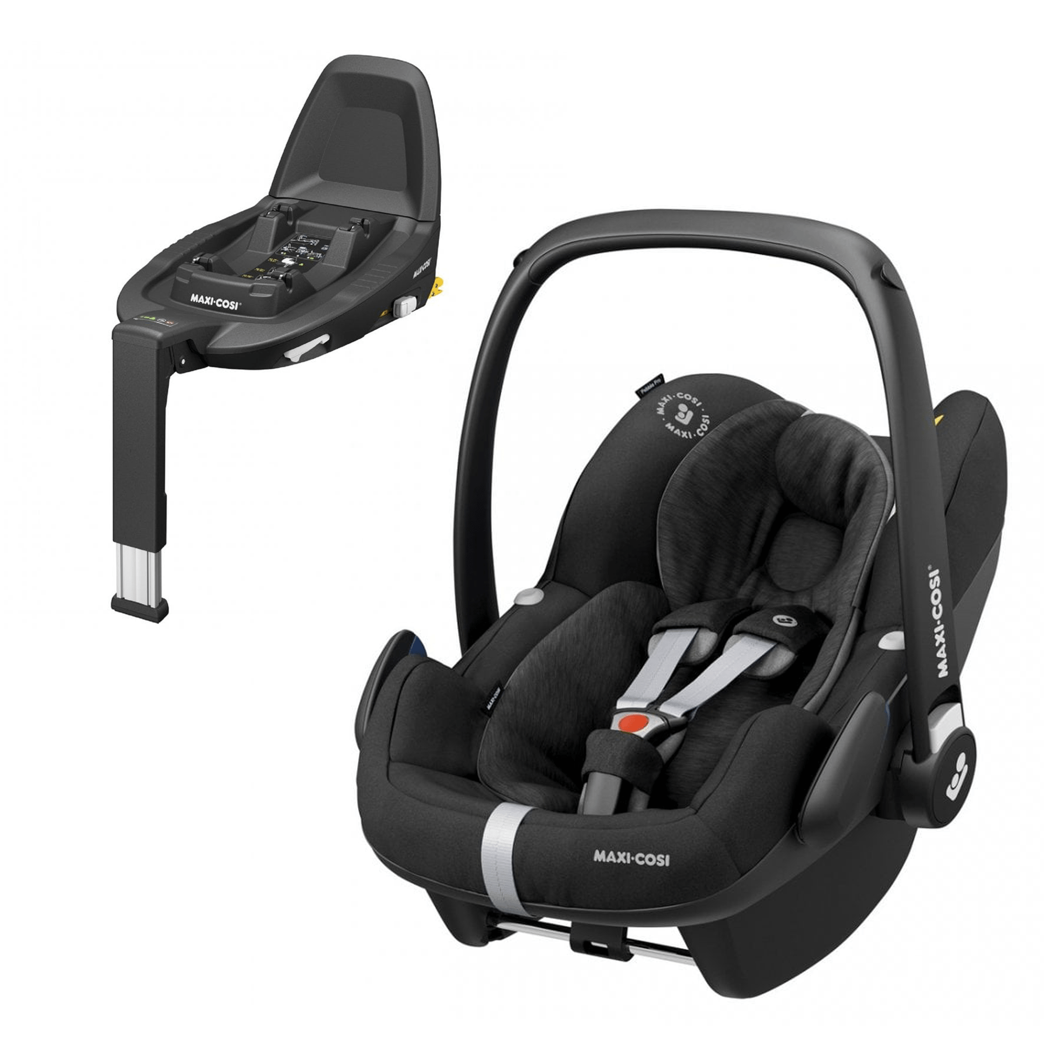 Maxi-Cosi baby car seats Maxi-Cosi Pebble Pro & FamilyFix 3 Bundle Essential Black 7757-ESS-BLK