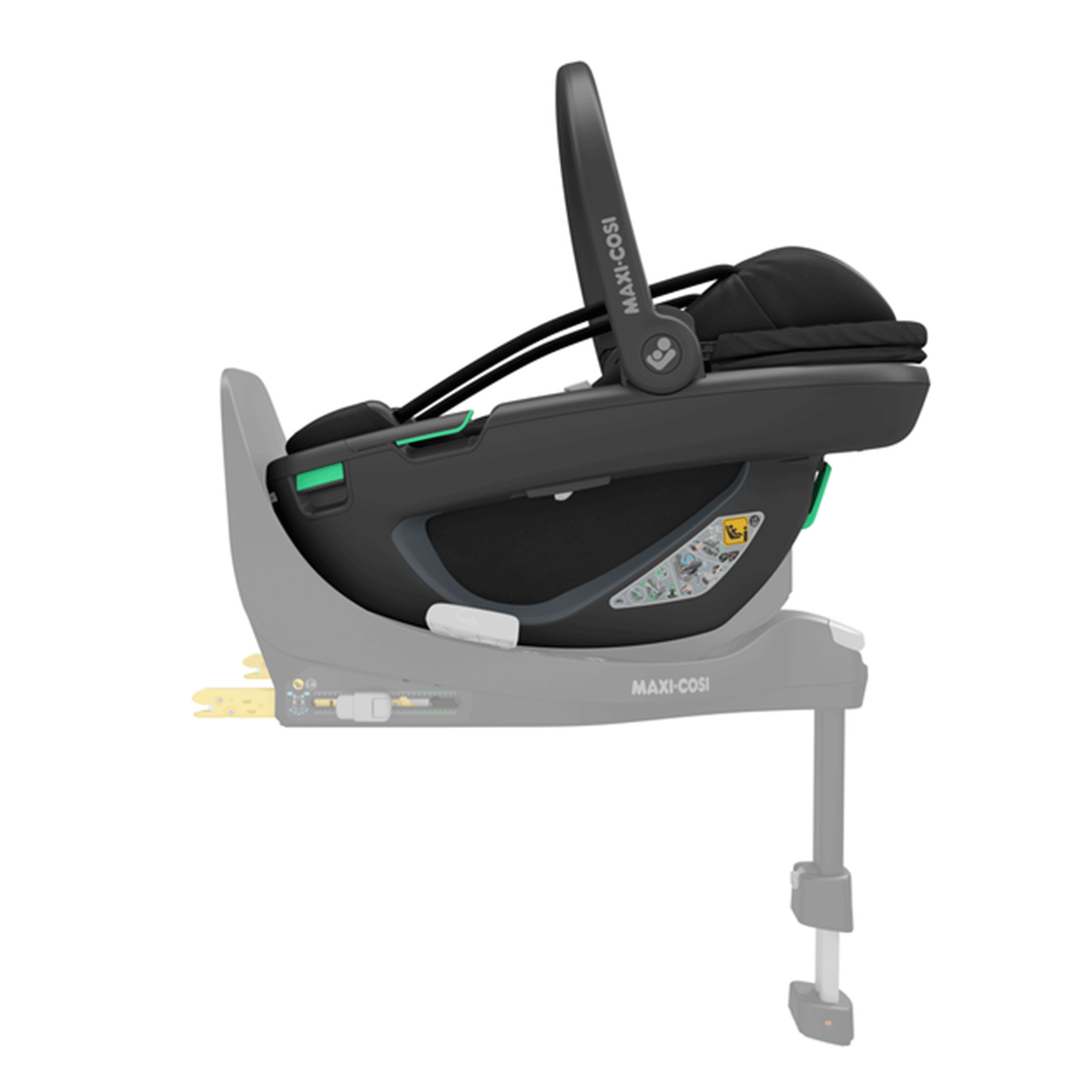 Maxi-Cosi baby car seats Maxi Cosi Coral 360 Car Seat Essential Black with Black Shell 8559672301-1