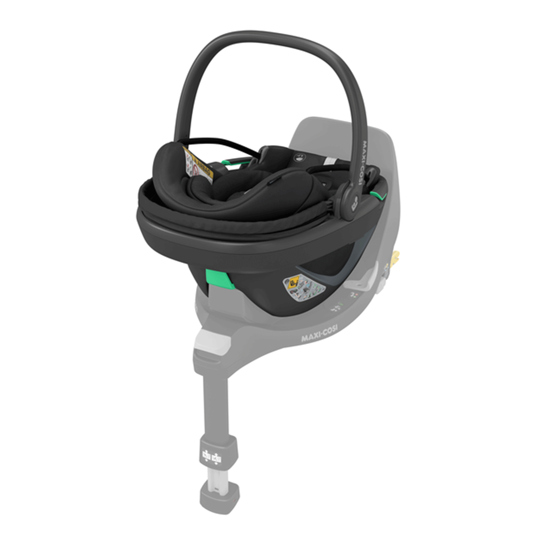 Maxi-Cosi baby car seats Maxi Cosi Coral 360 Car Seat Essential Black with Black Shell 8559672301-1