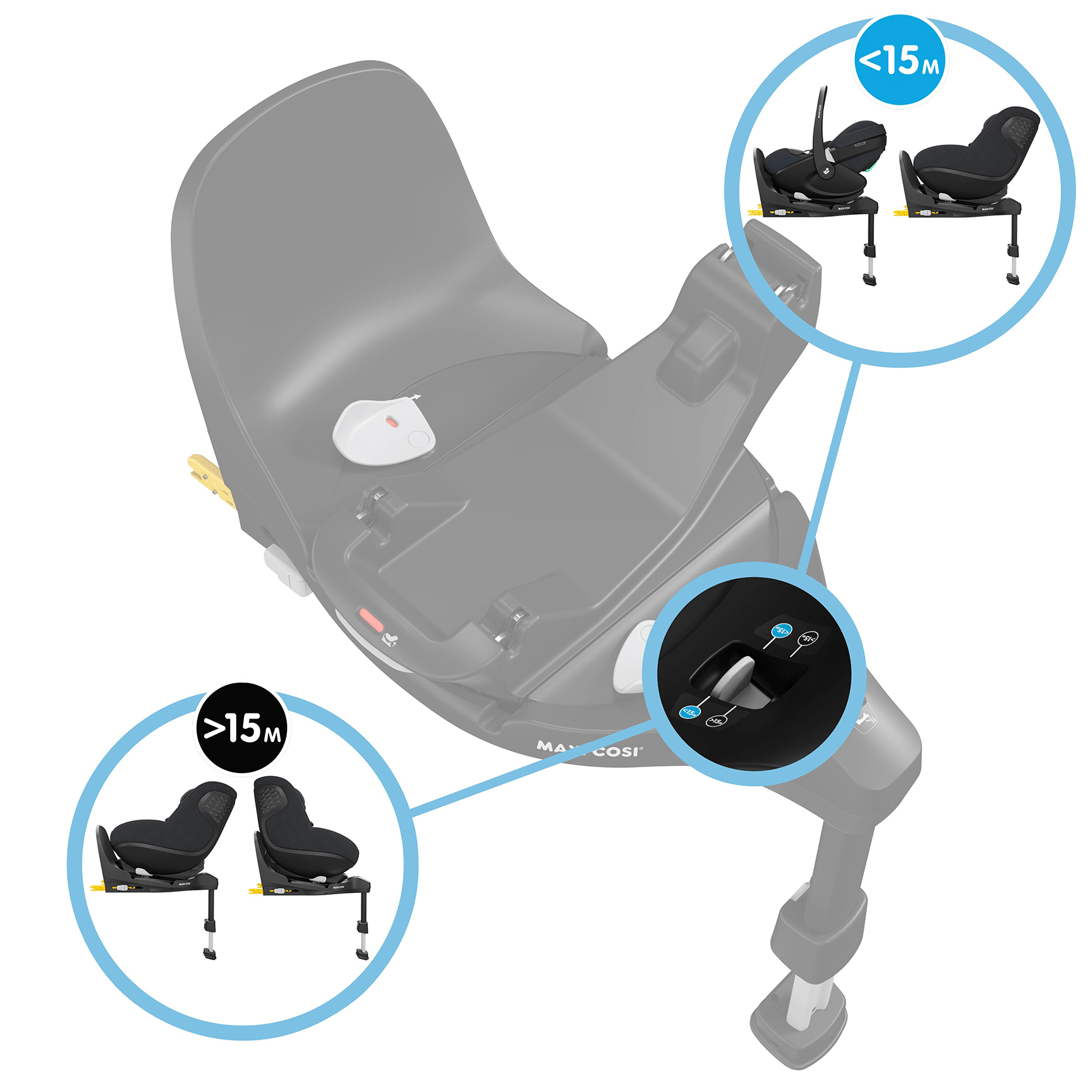 Maxi-Cosi baby car seats Maxi-Cosi 360 Family Pro Bundle - Essential Black KF54400000