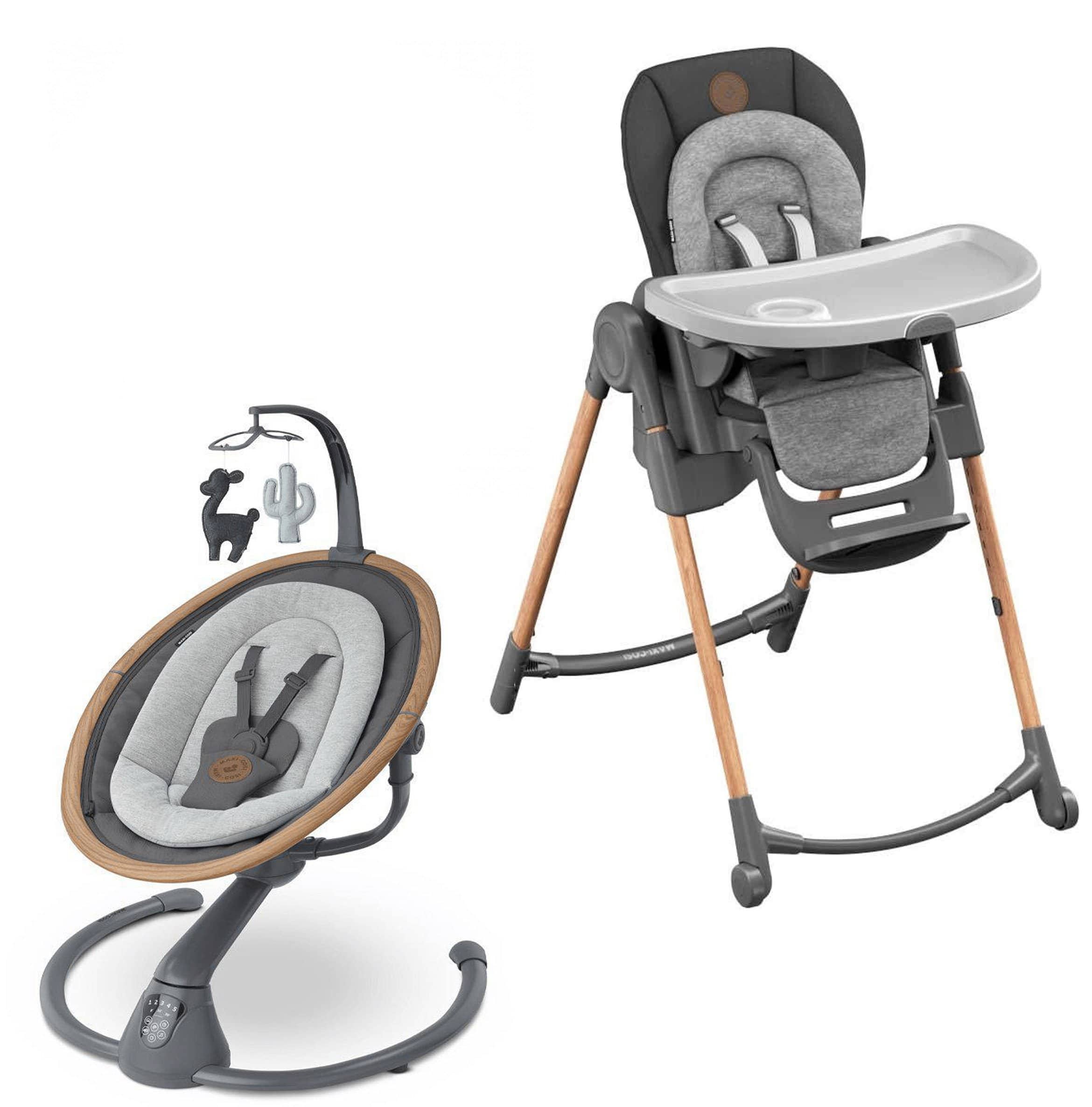 Maxi-Cosi baby highchairs Maxi-Cosi Cassia & Minla Home Bundle Essential Graphite 8604-ESGPH
