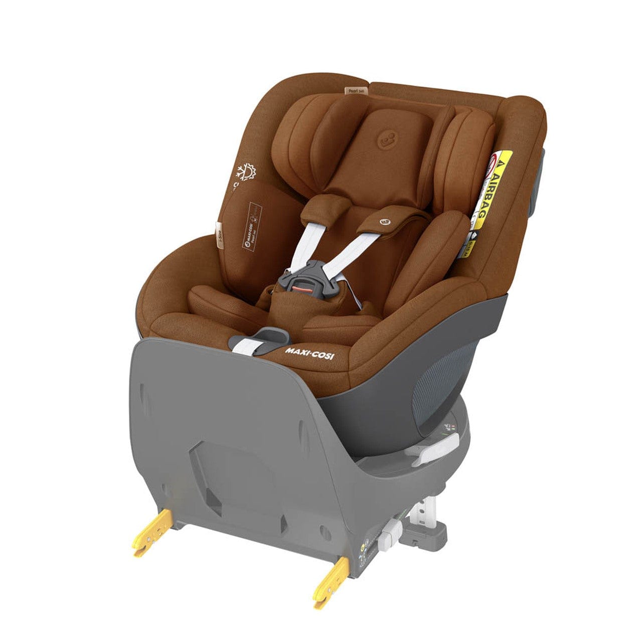 Maxi-Cosi i-Size car seats Maxi Cosi Pearl 360 Car Seat Authentic Cognac 8045650110