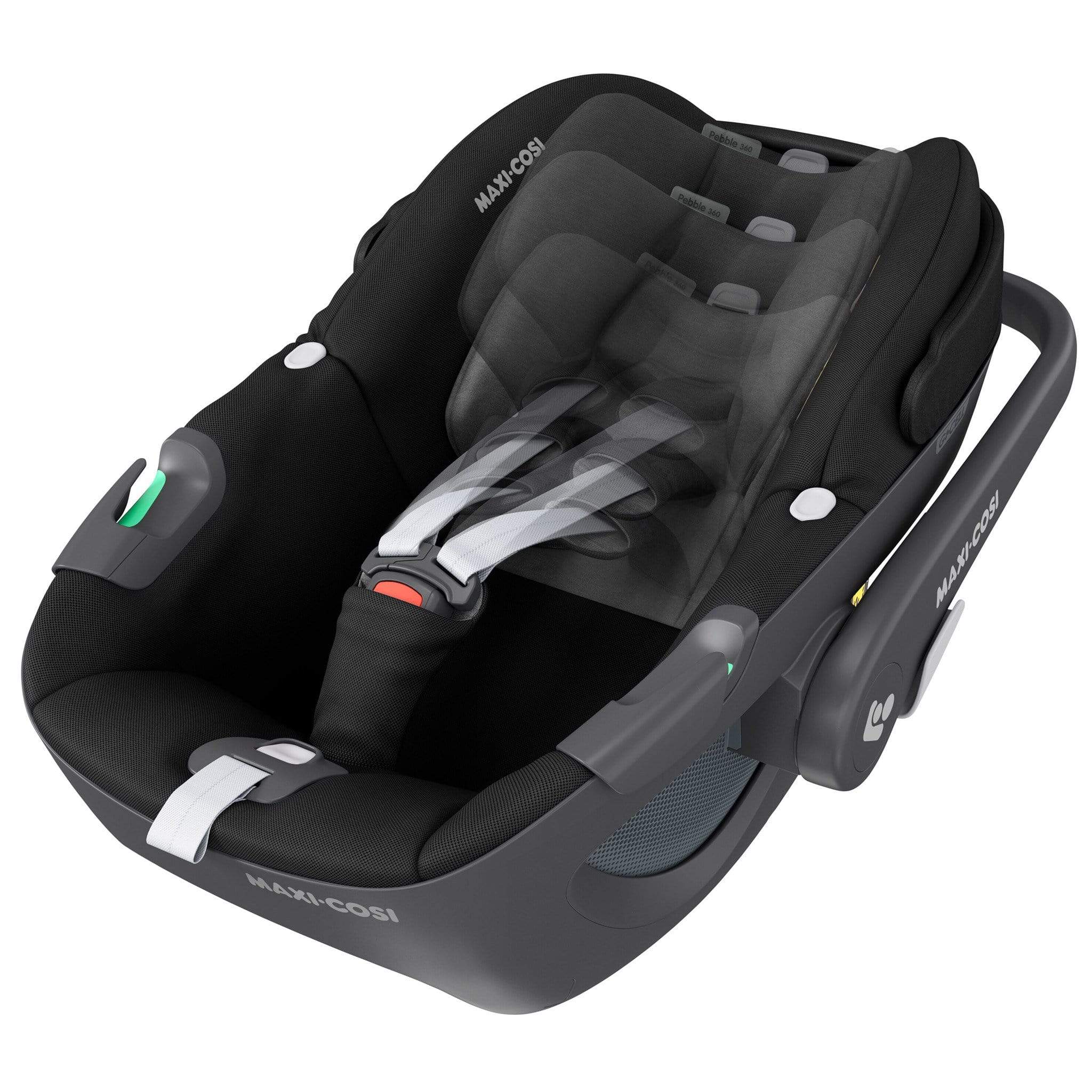 Maxi-Cosi i-Size car seats Maxi Cosi Pebble 360 & Family Fix 360 Base Bundle Essential Black 8336-ESS-BLK