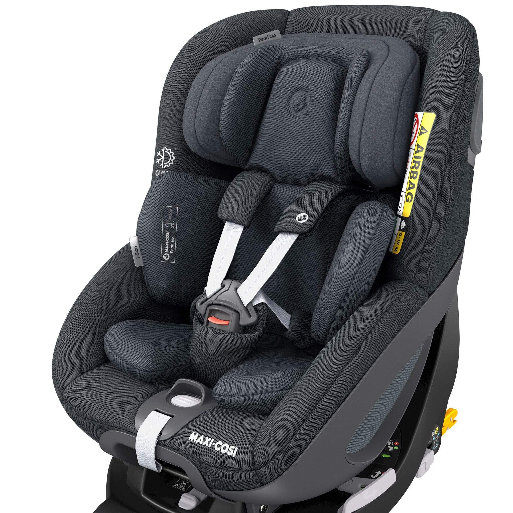 Maxi-Cosi i-Size car seats Maxi Cosi Pearl 360 & Family Fix 360 Base Bundle Authentic Graphite 8341-AUT-GRA