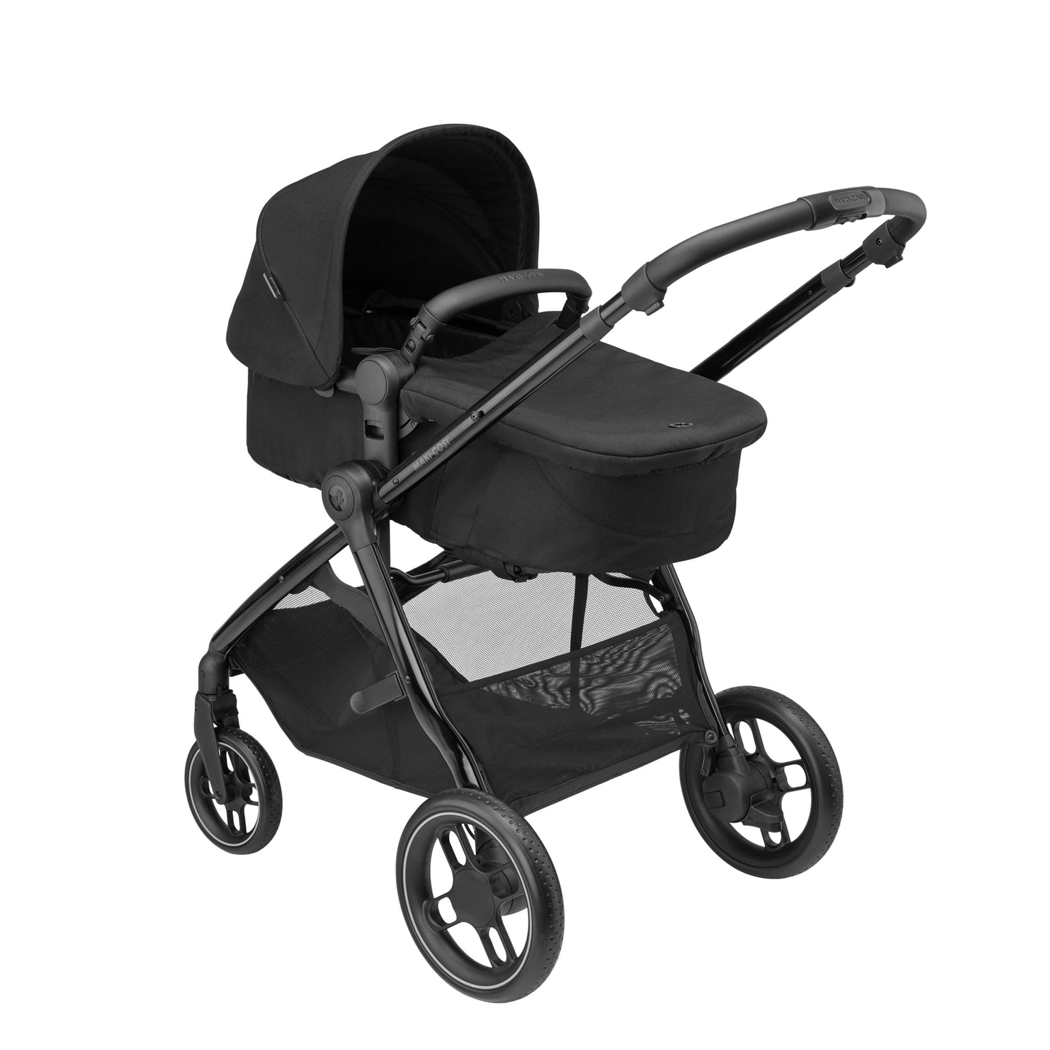 Maxi-Cosi travel systems Maxi-Cosi Zelia Luxe Cabriofix i-Size & Base Travel System in Twillic Black 11071-TWI-BLK