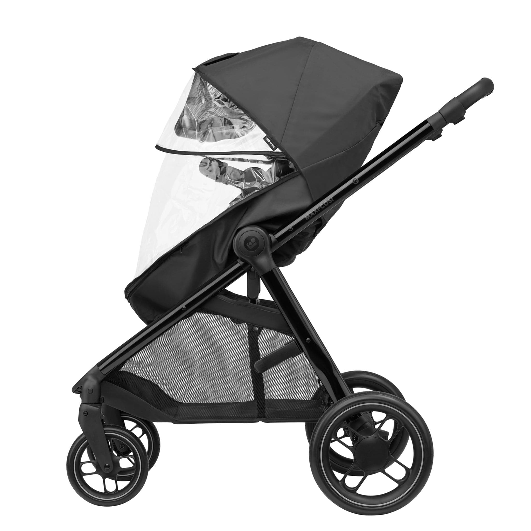 Maxi-Cosi travel systems Maxi-Cosi Zelia Luxe Cabriofix i-Size & Base Travel System in Twillic Black 11071-TWI-BLK