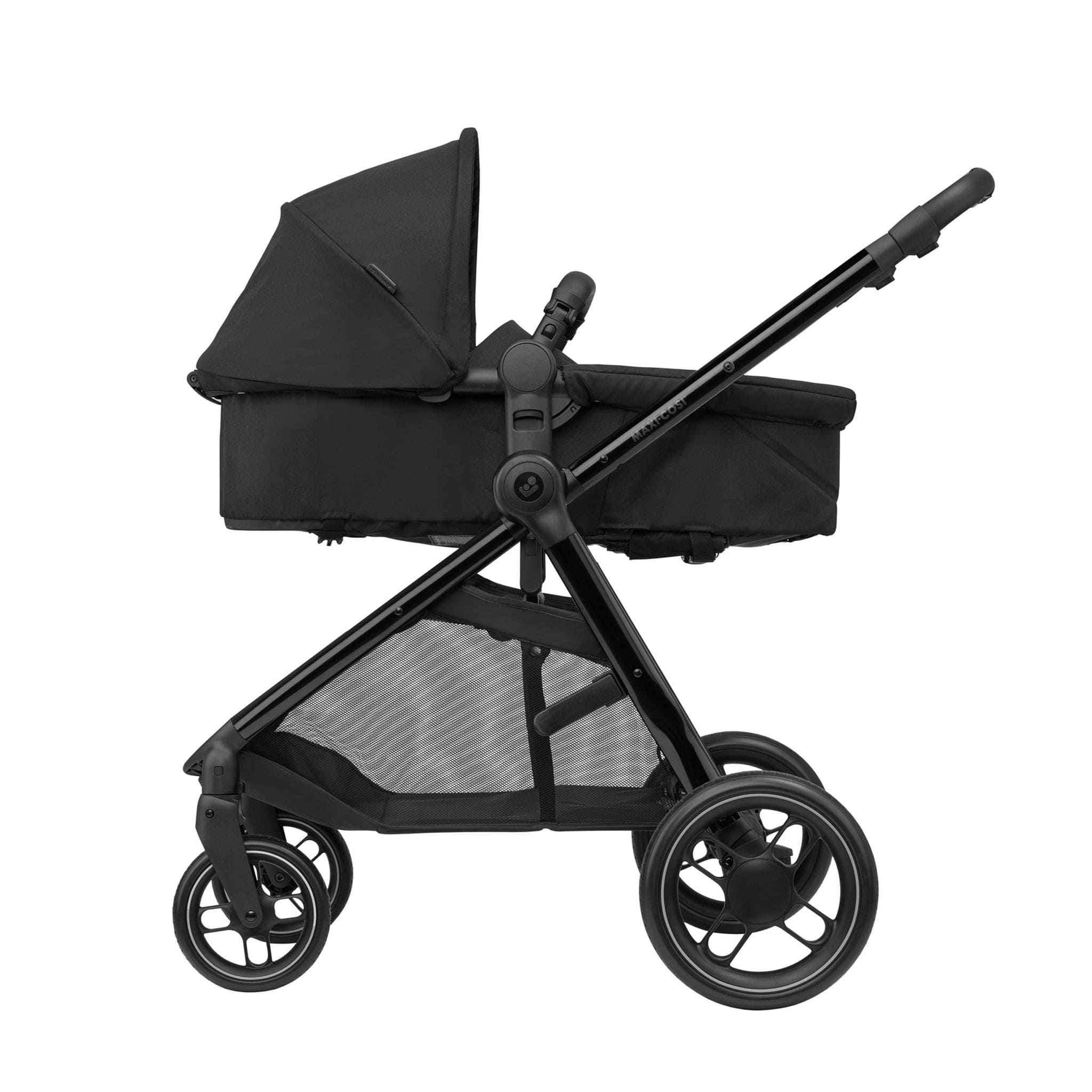 Maxi-Cosi travel systems Maxi-Cosi Zelia Luxe Cabriofix i-Size & Base Travel System in Twillic Black 11071-TWI-BLK