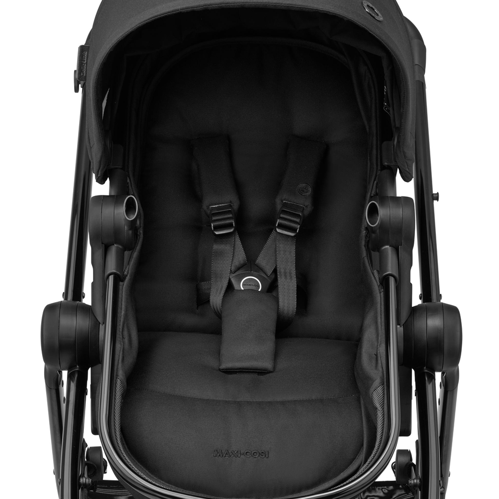 Maxi-Cosi travel systems Maxi-Cosi Zelia Luxe Cabriofix i-Size & Base Travel System in Twillic Black 11071-TWI-BLK