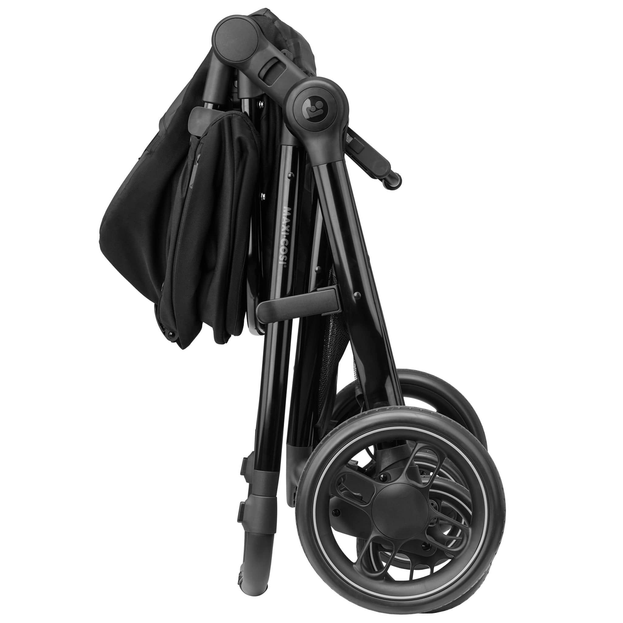 Maxi-Cosi travel systems Maxi-Cosi Zelia Luxe Cabriofix i-Size & Base Travel System in Twillic Black 11071-TWI-BLK