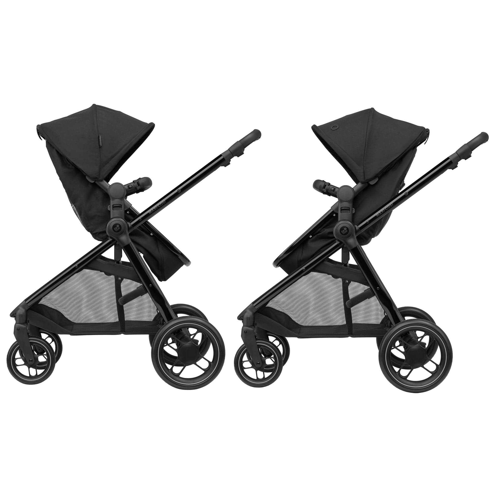 Maxi-Cosi travel systems Maxi-Cosi Zelia Luxe Cabriofix i-Size & Base Travel System in Twillic Black 11071-TWI-BLK