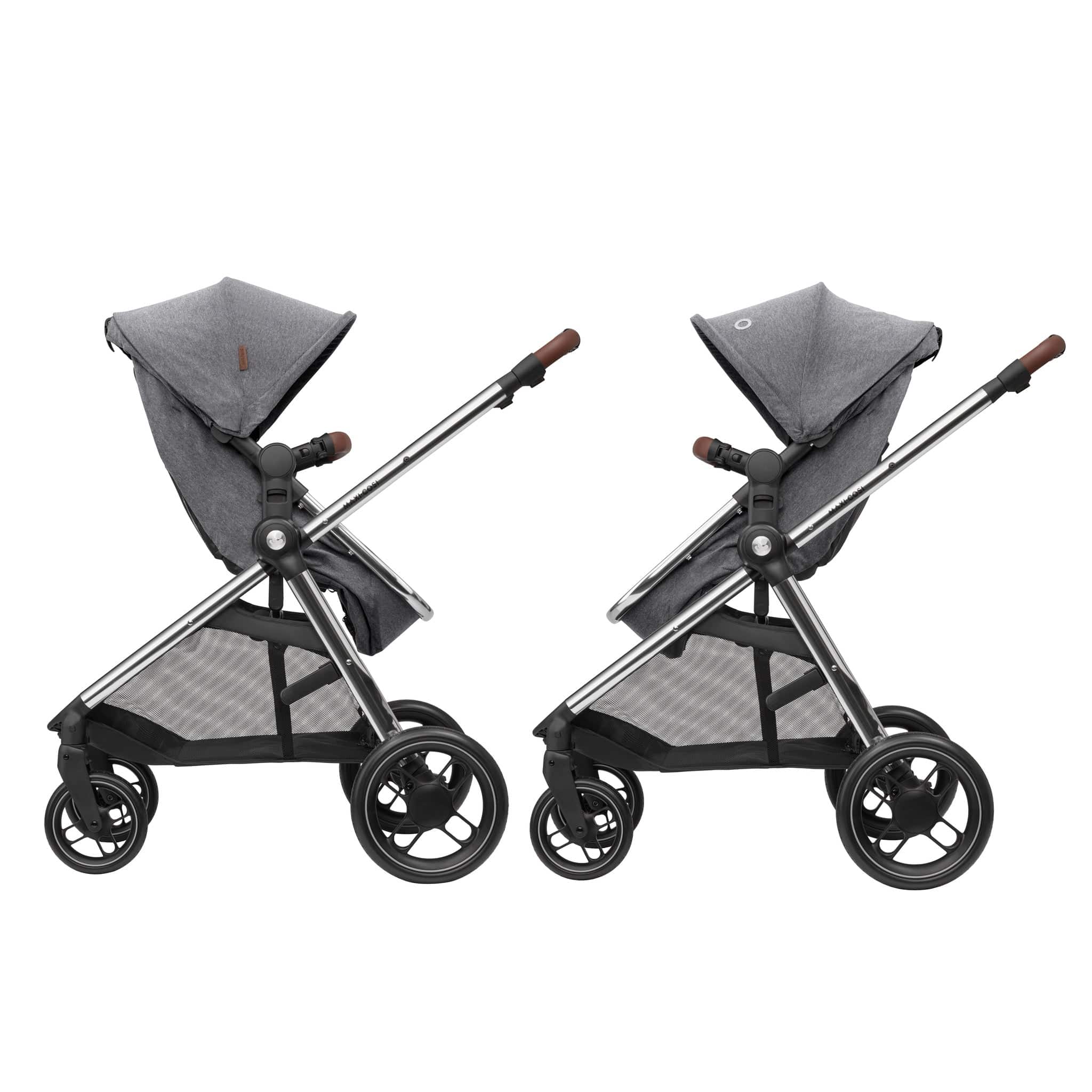 Maxi-Cosi travel systems Maxi-Cosi Zelia Luxe with Cabriofix i-Size & Base Travel System in Twillic Grey 11072-TWI-GRY
