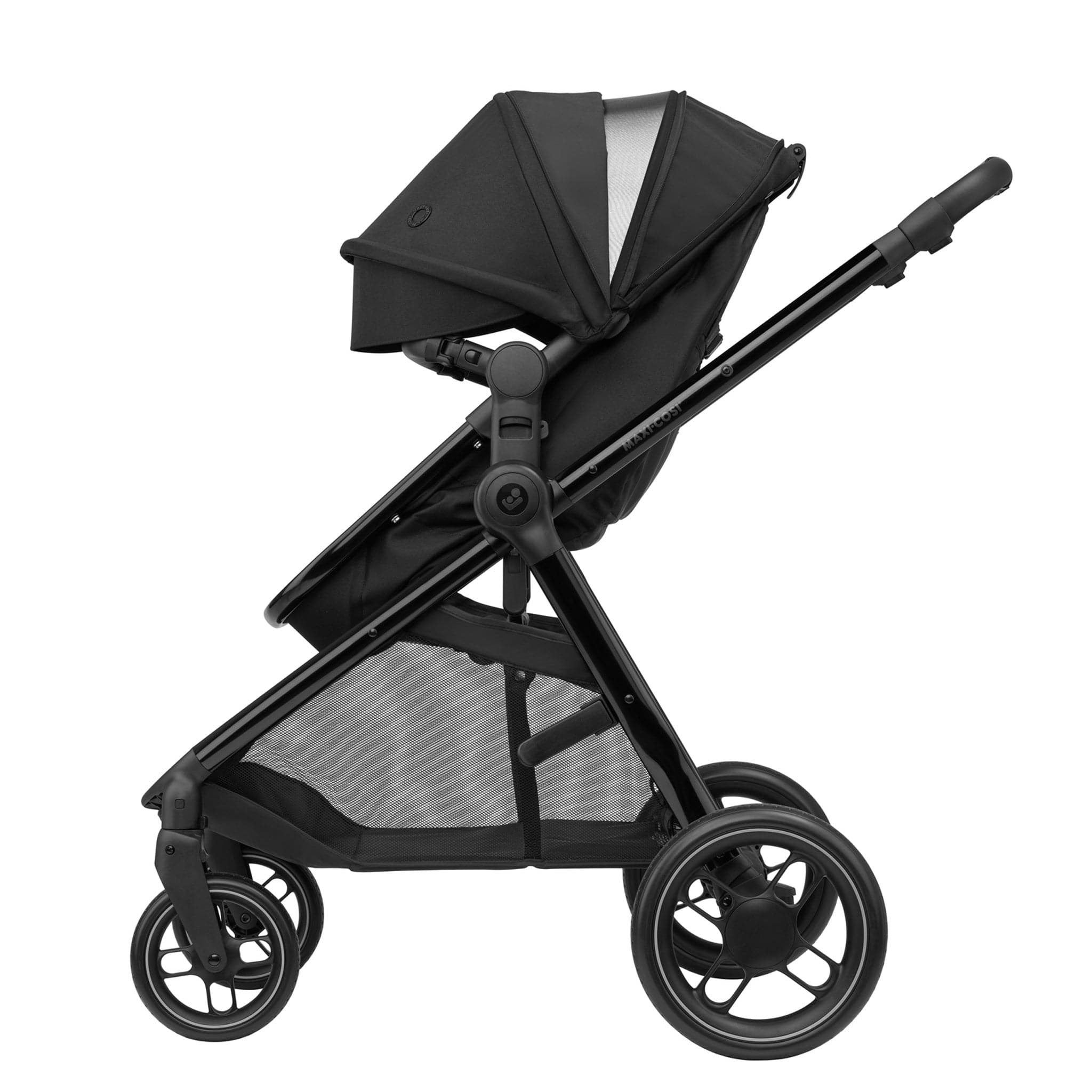 Maxi-Cosi travel systems Maxi-Cosi Zelia Luxe Cabriofix i-Size & Base Travel System in Twillic Black