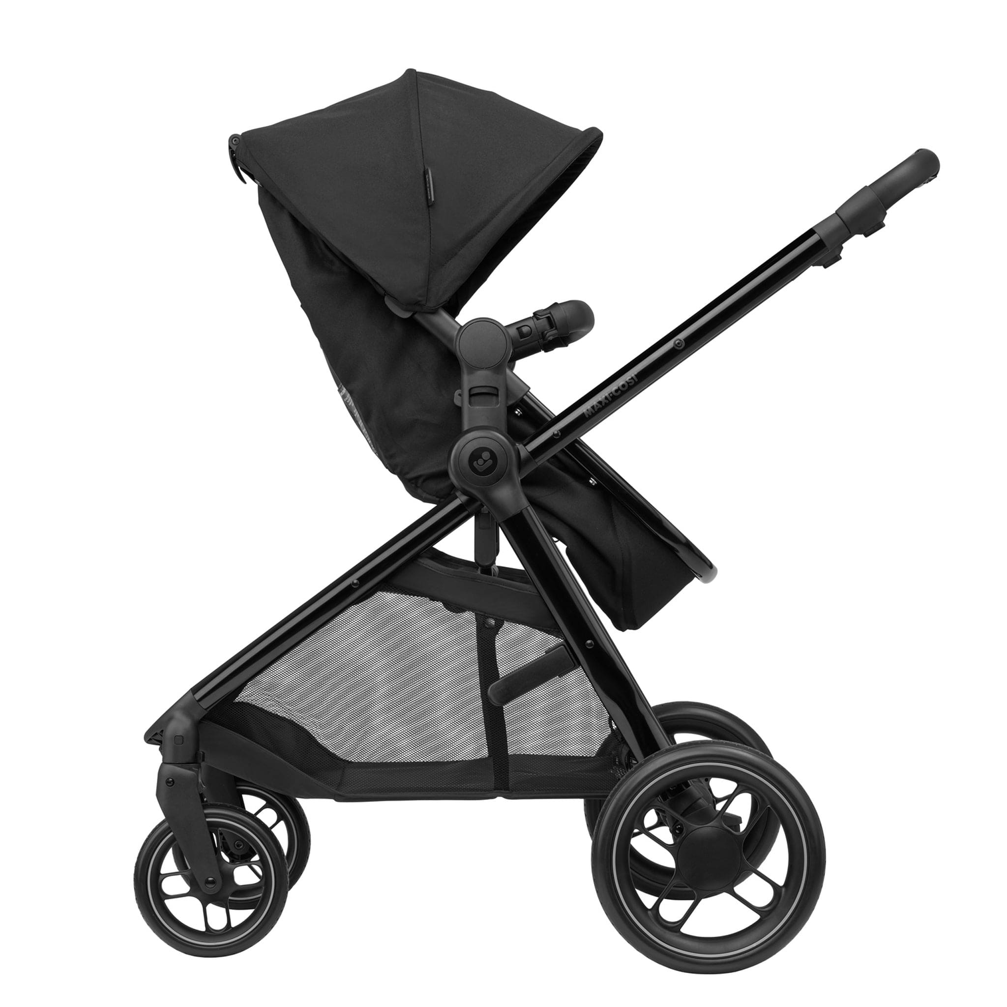 Maxi-Cosi travel systems Maxi-Cosi Zelia Luxe Cabriofix i-Size & Base Travel System in Twillic Black