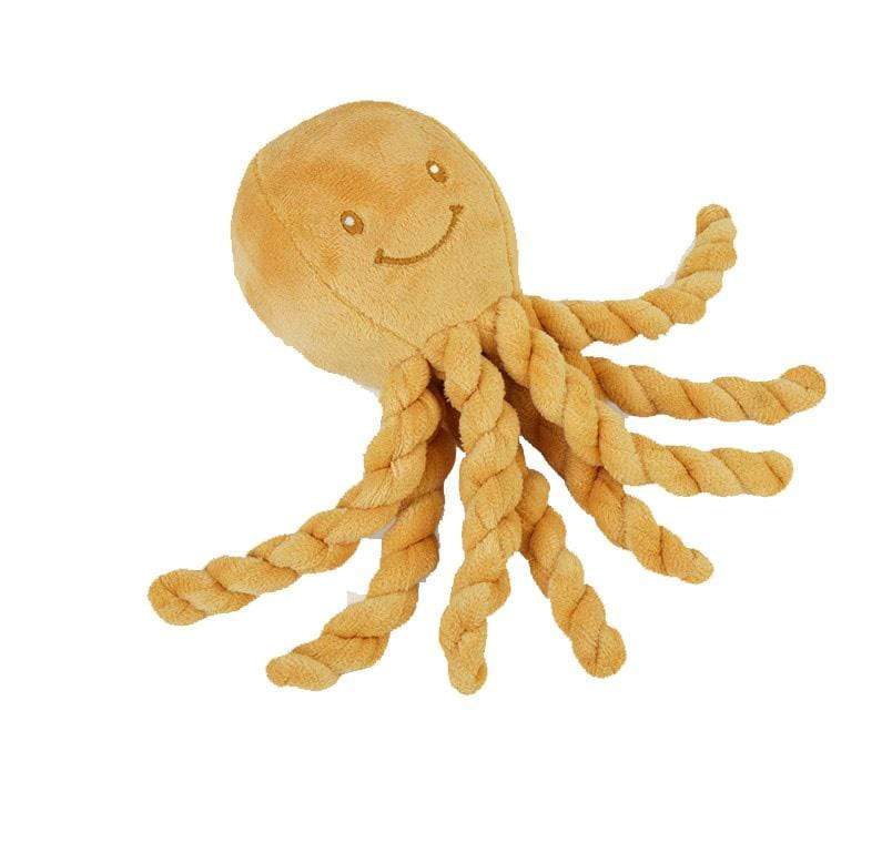 Nattou soft animals Nattou Piu Piu Octopus Cuddly Toy Ochre NATLAP877534