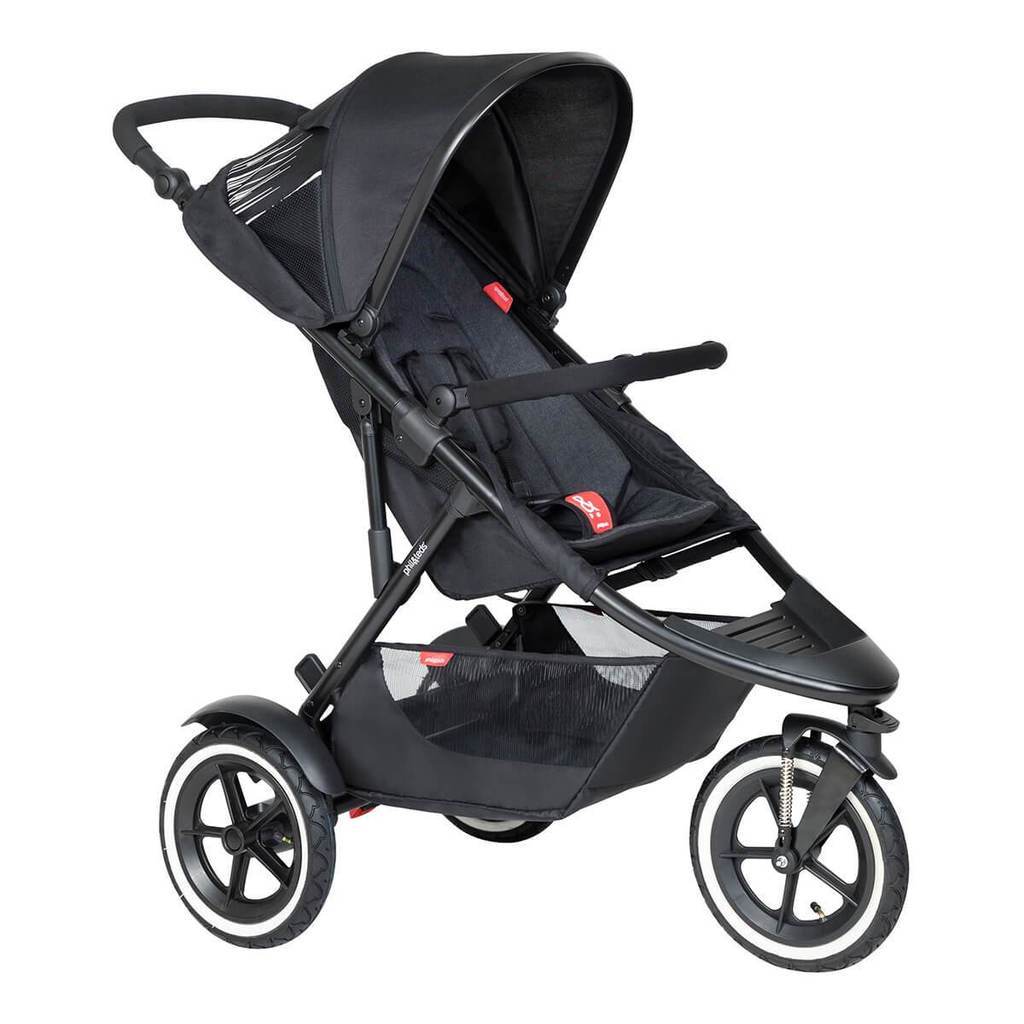 Phil & Teds 3 wheel pushchairs Phil & Teds Sport & Carrycot - Black 12369-BLK